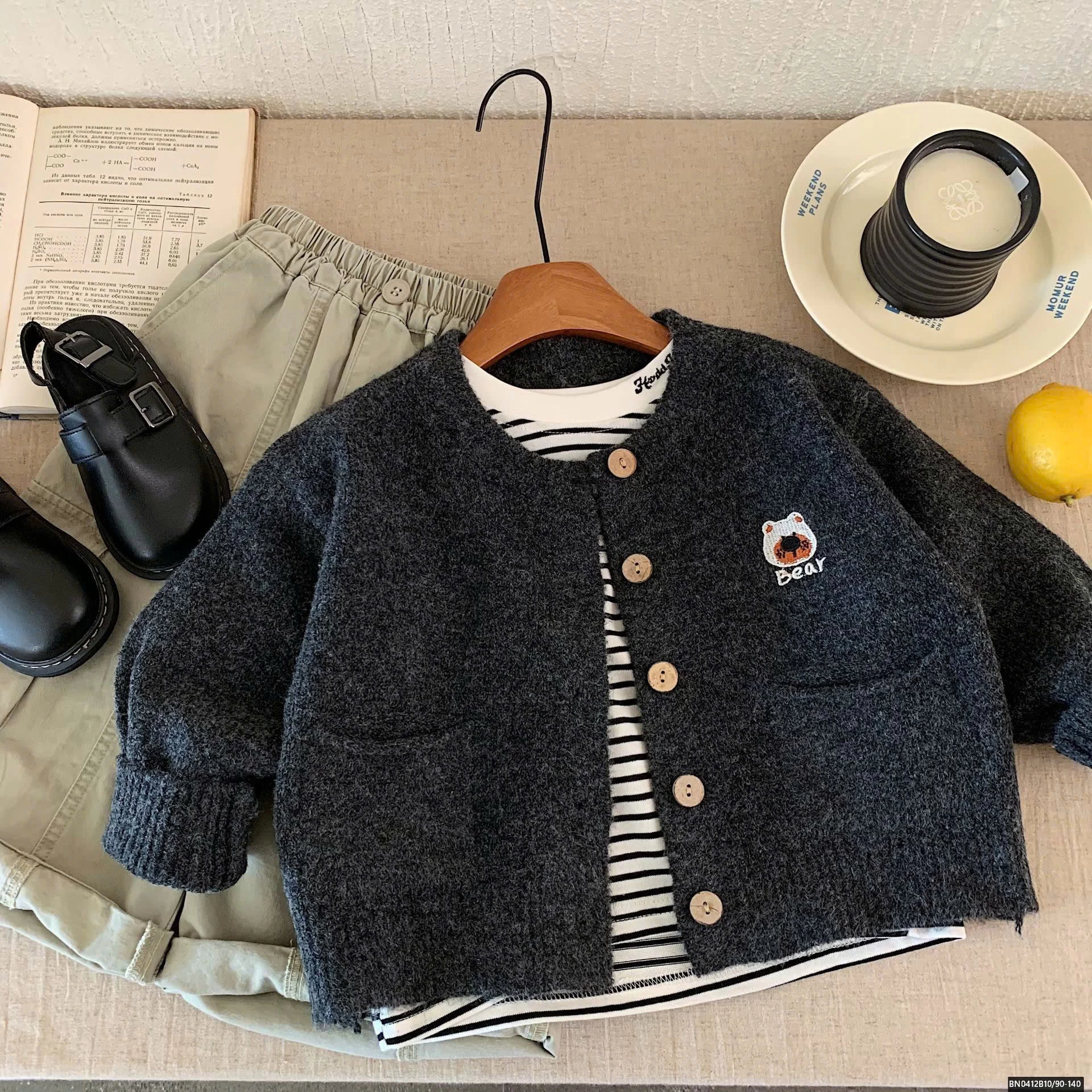 O LEN GẤU BEAR XÁM ĐEN