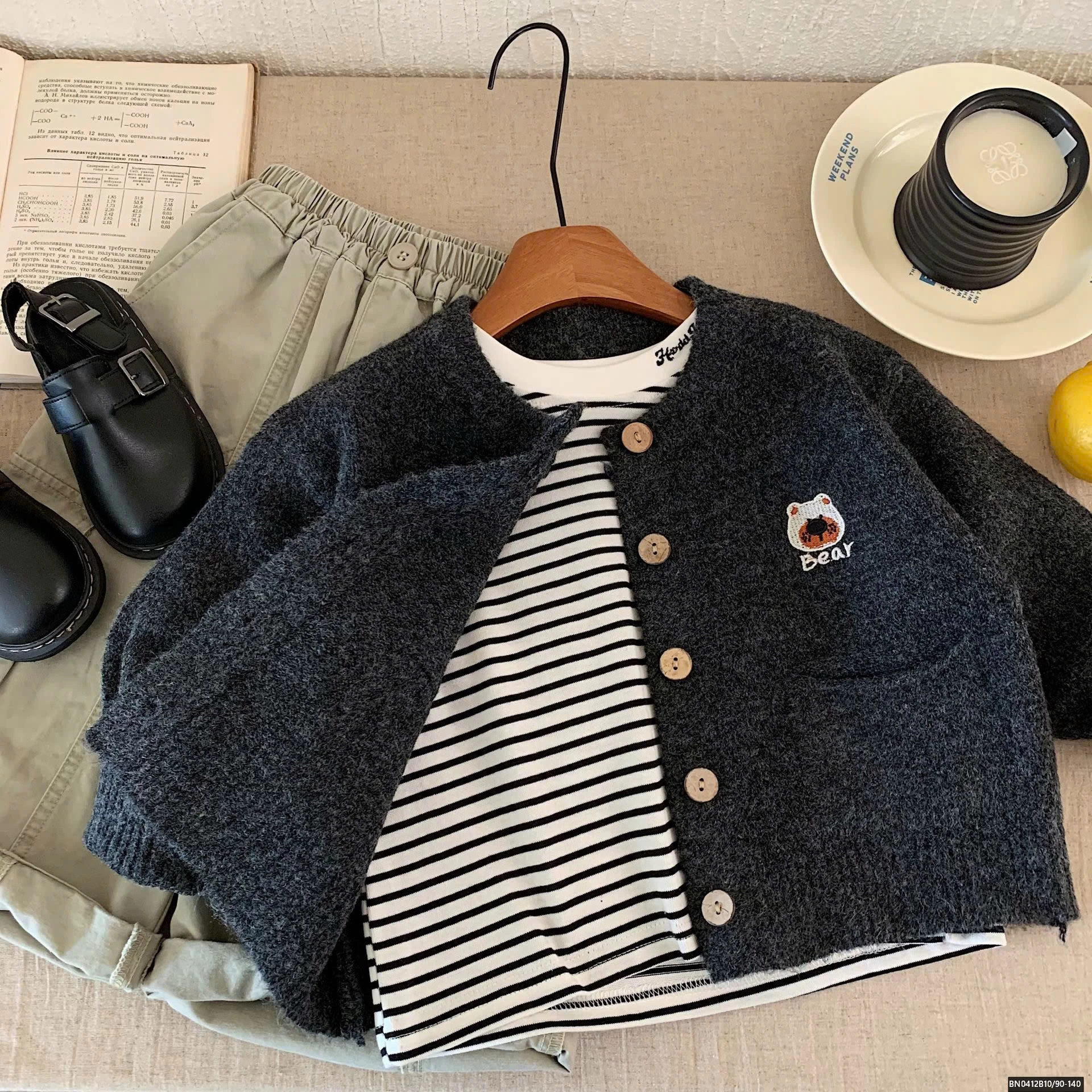 O LEN GẤU BEAR XÁM ĐEN