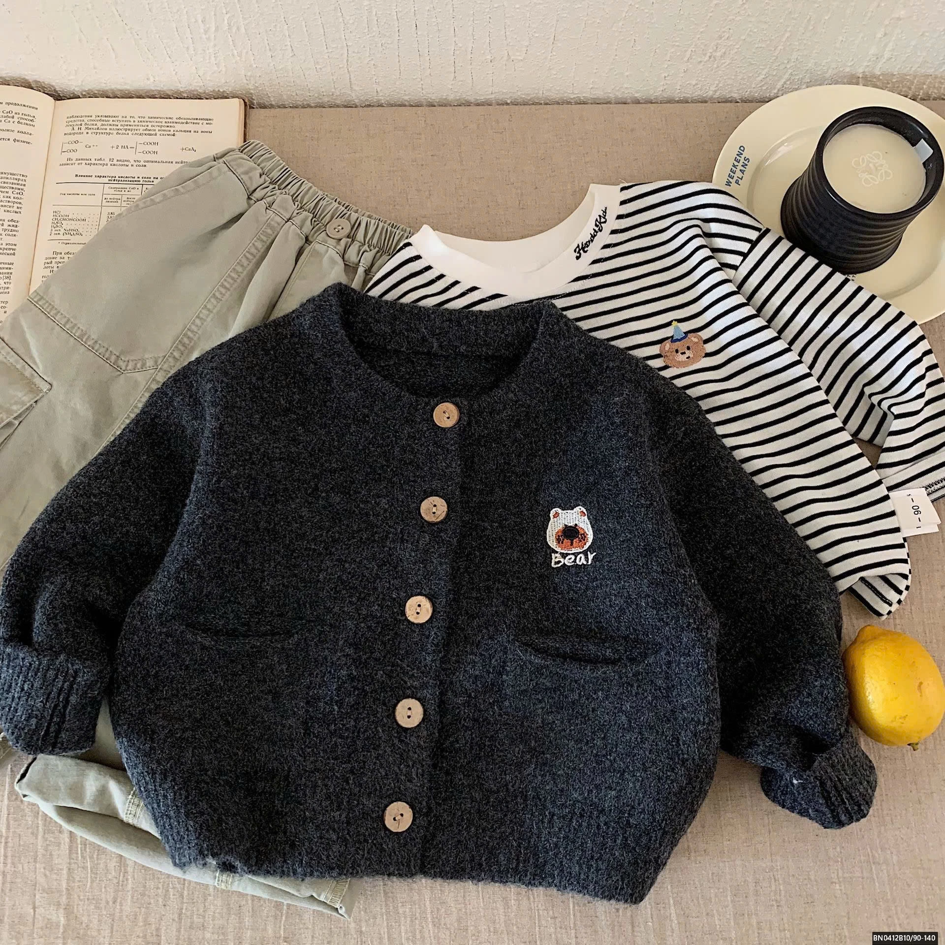 O LEN GẤU BEAR XÁM ĐEN