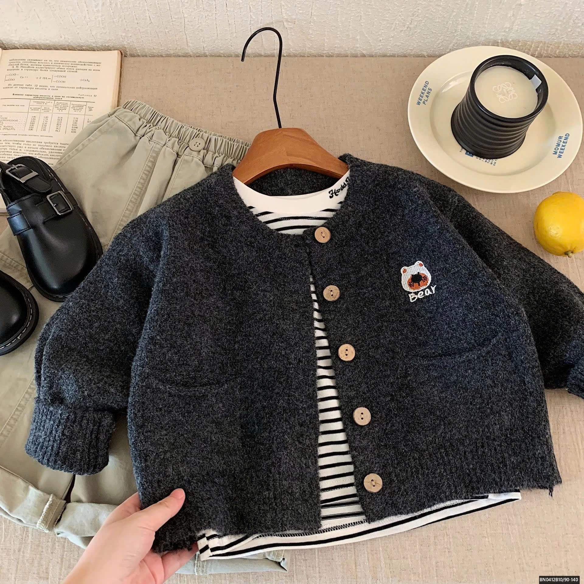 O LEN GẤU BEAR XÁM ĐEN