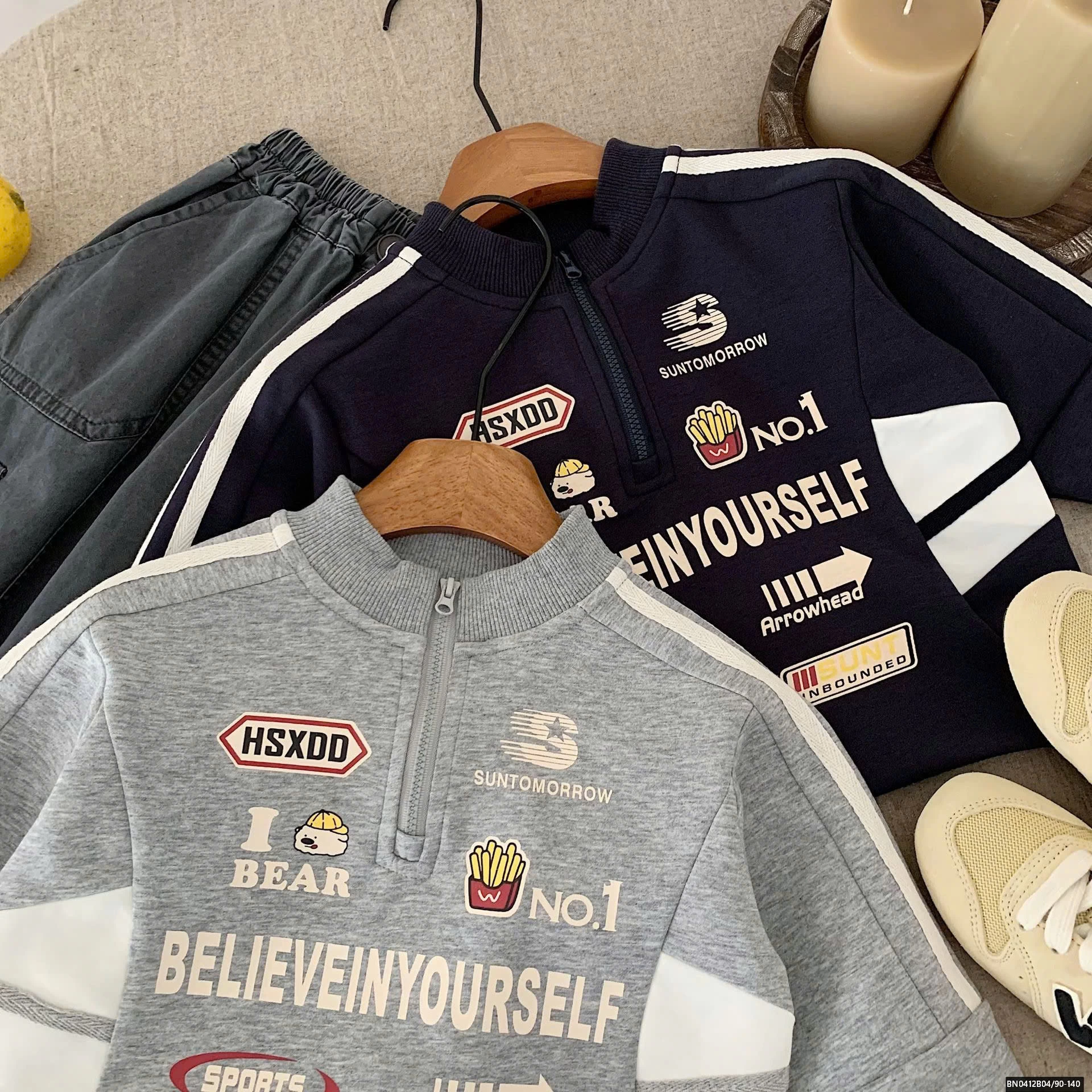 ÁO NỈ THỂ THAO CỔ KHÓA