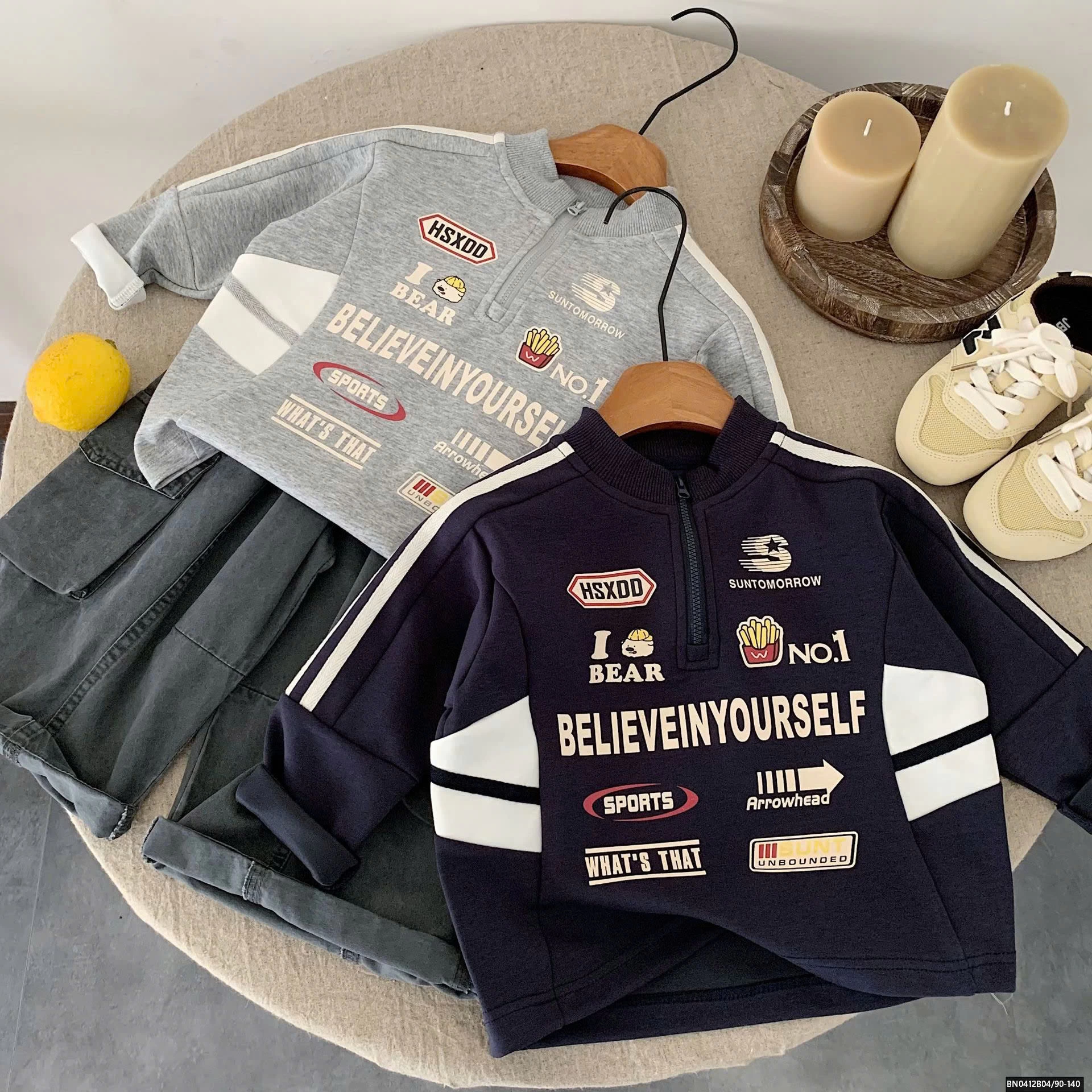 ÁO NỈ THỂ THAO CỔ KHÓA