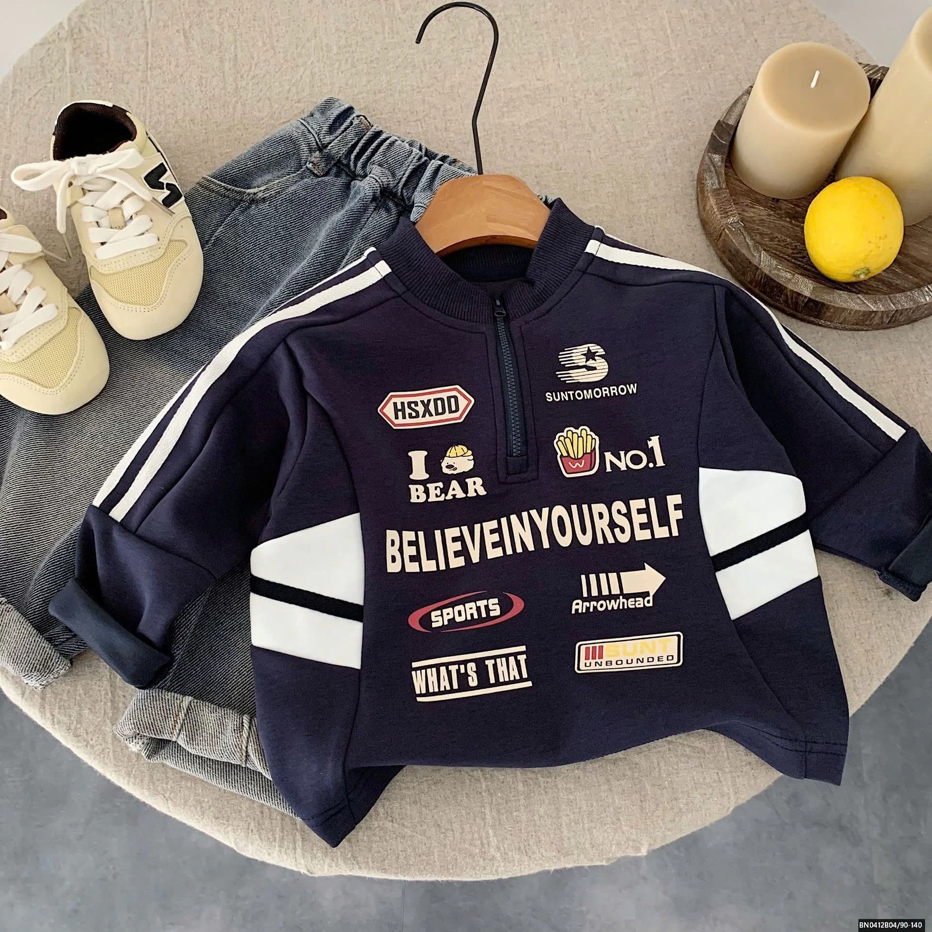 ÁO NỈ THỂ THAO CỔ KHÓA