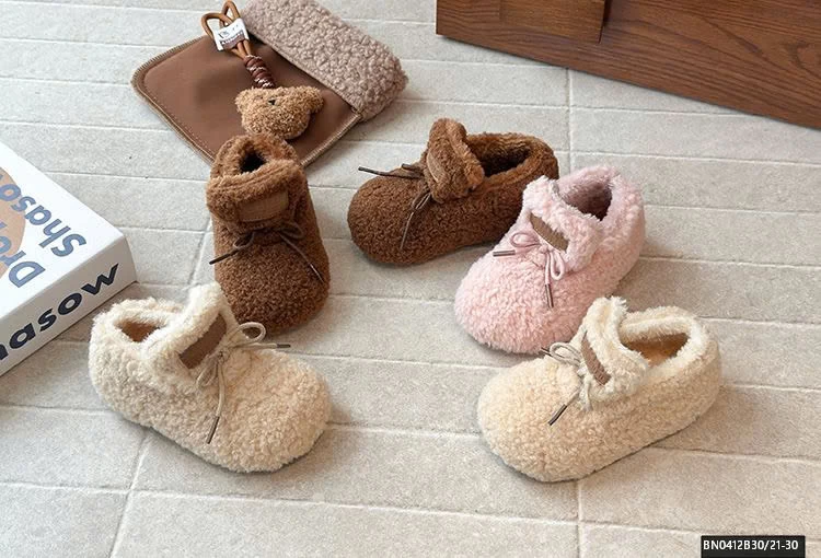 GIÀY LÔNG CỪU TRƠN MÀU