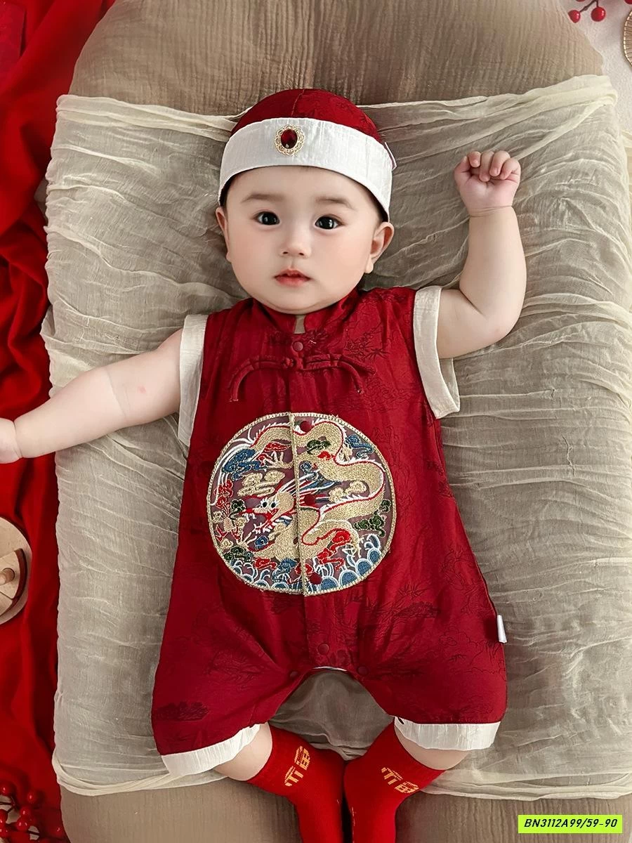 BODY ĐŨI ĐỎ THÊU RỒNG