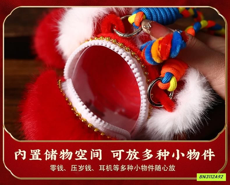 TÚI ĐEO CHÉO ĐẦU LÂN DỰNG LÌ XÌ