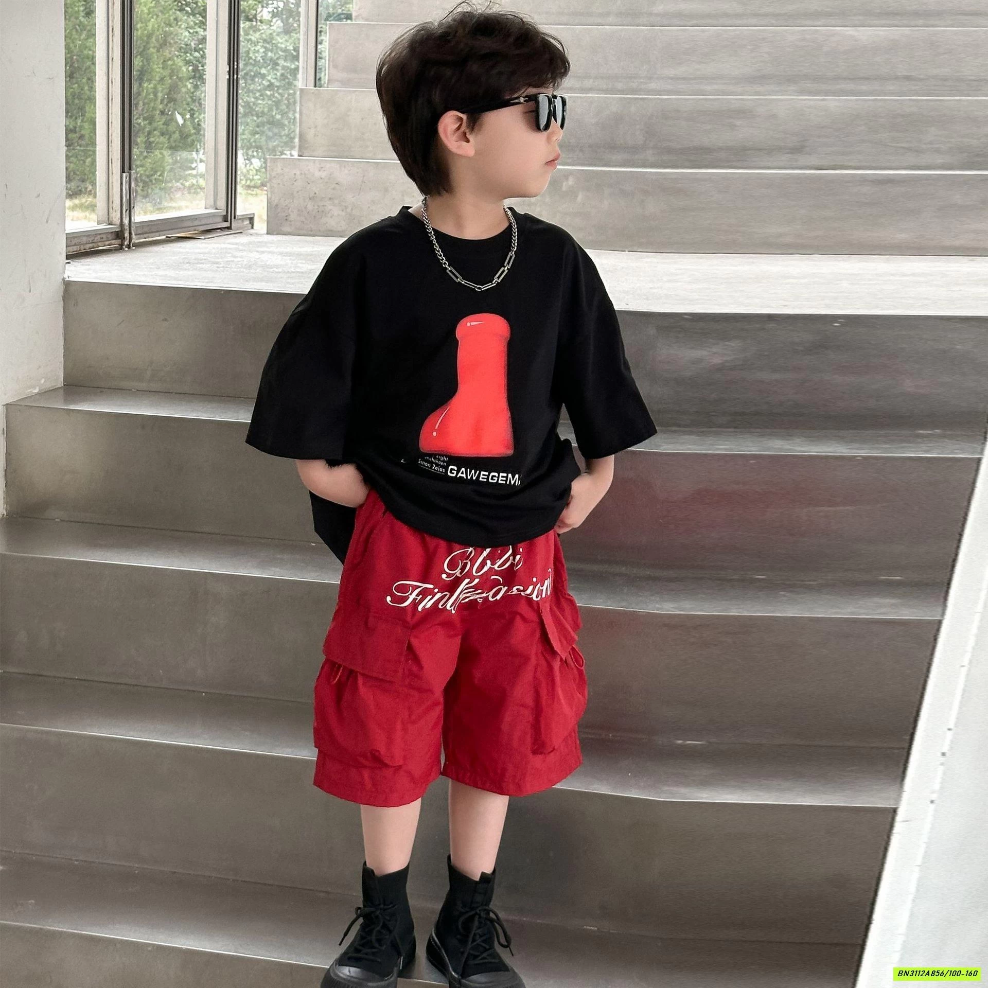 SHORT ĐỎ TÚI HỘP HY25118