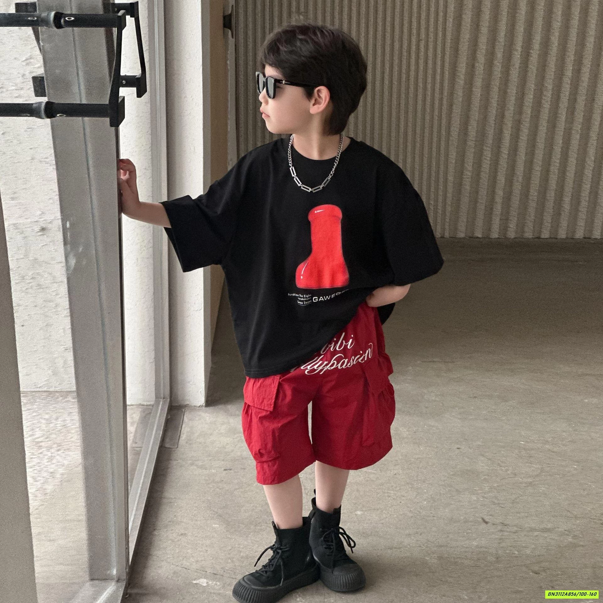 SHORT ĐỎ TÚI HỘP HY25118