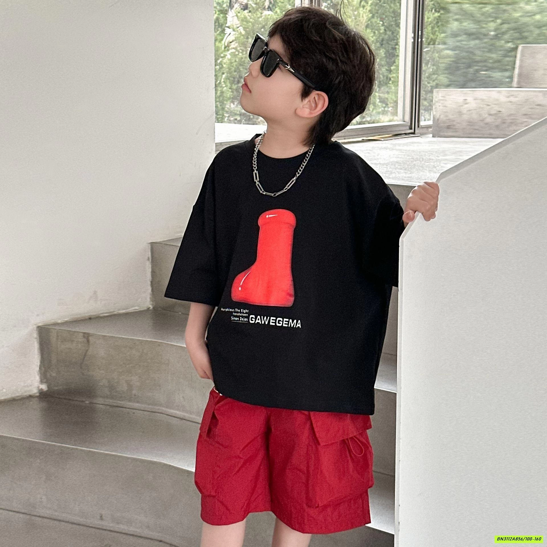 SHORT ĐỎ TÚI HỘP HY25118