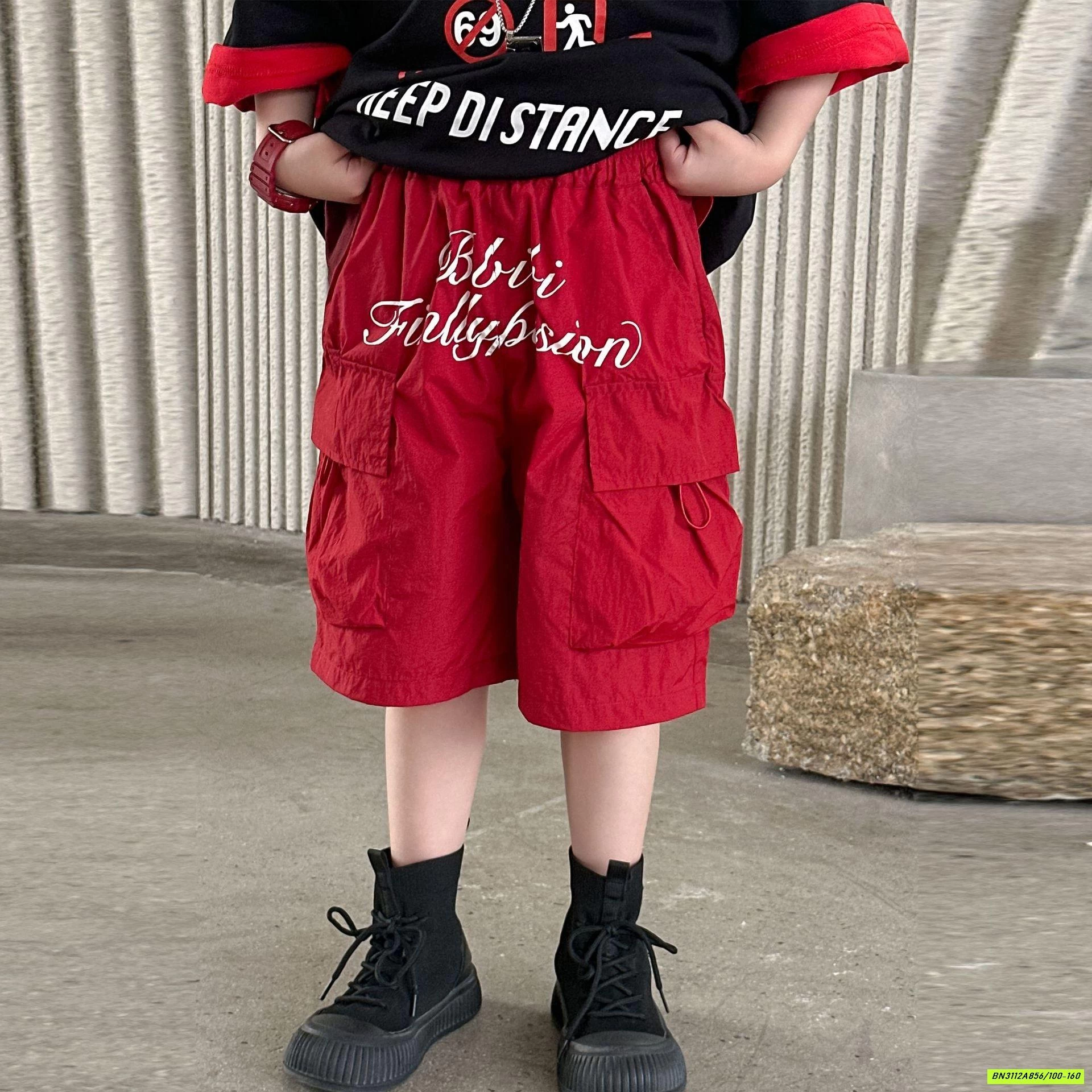 SHORT ĐỎ TÚI HỘP HY25118