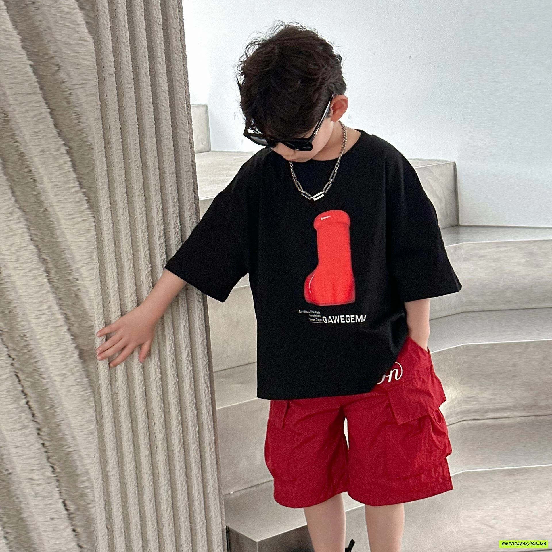 SHORT ĐỎ TÚI HỘP HY25118