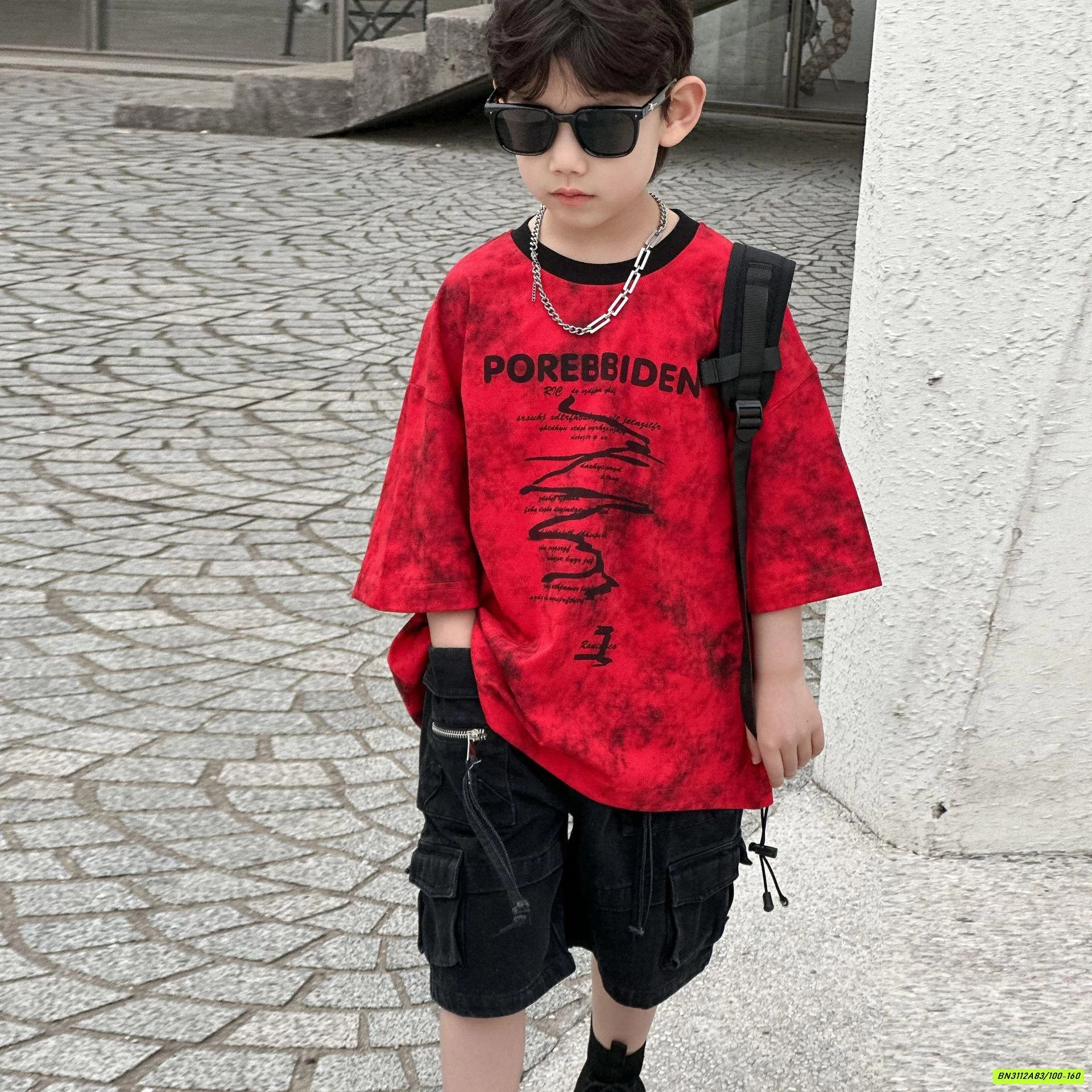 ÁO THUN ĐỎ LOANG HY25111