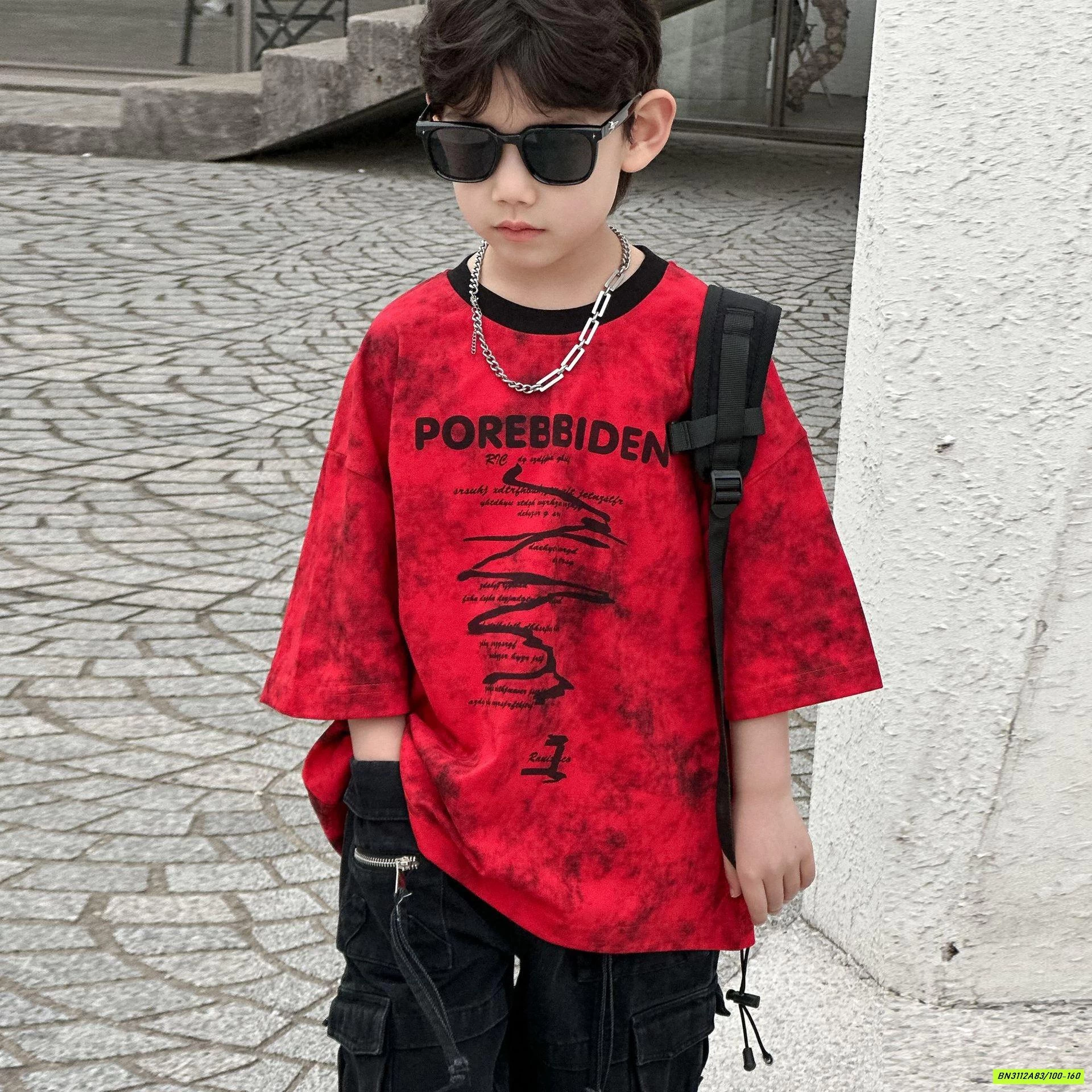 ÁO THUN ĐỎ LOANG HY25111