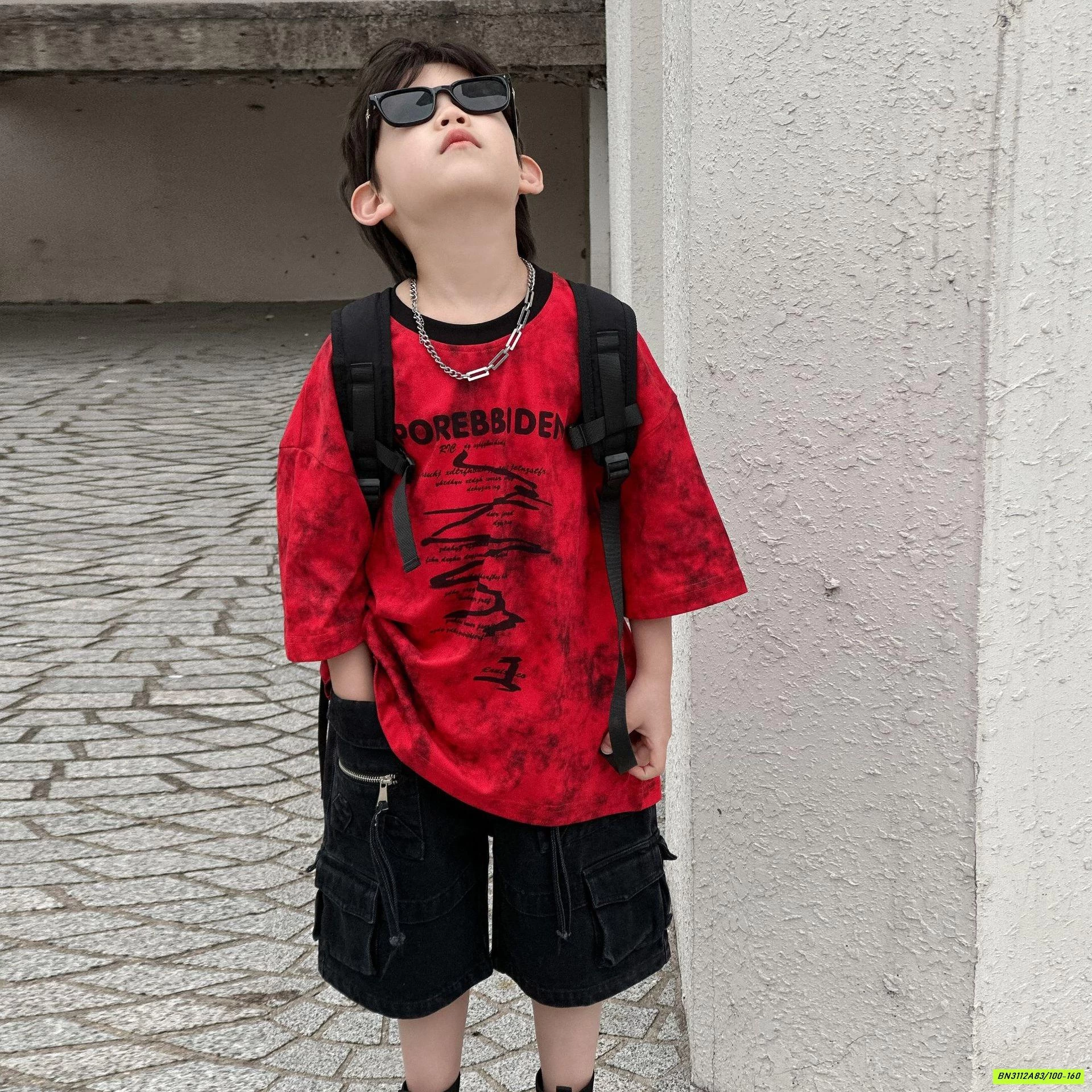 ÁO THUN ĐỎ LOANG HY25111