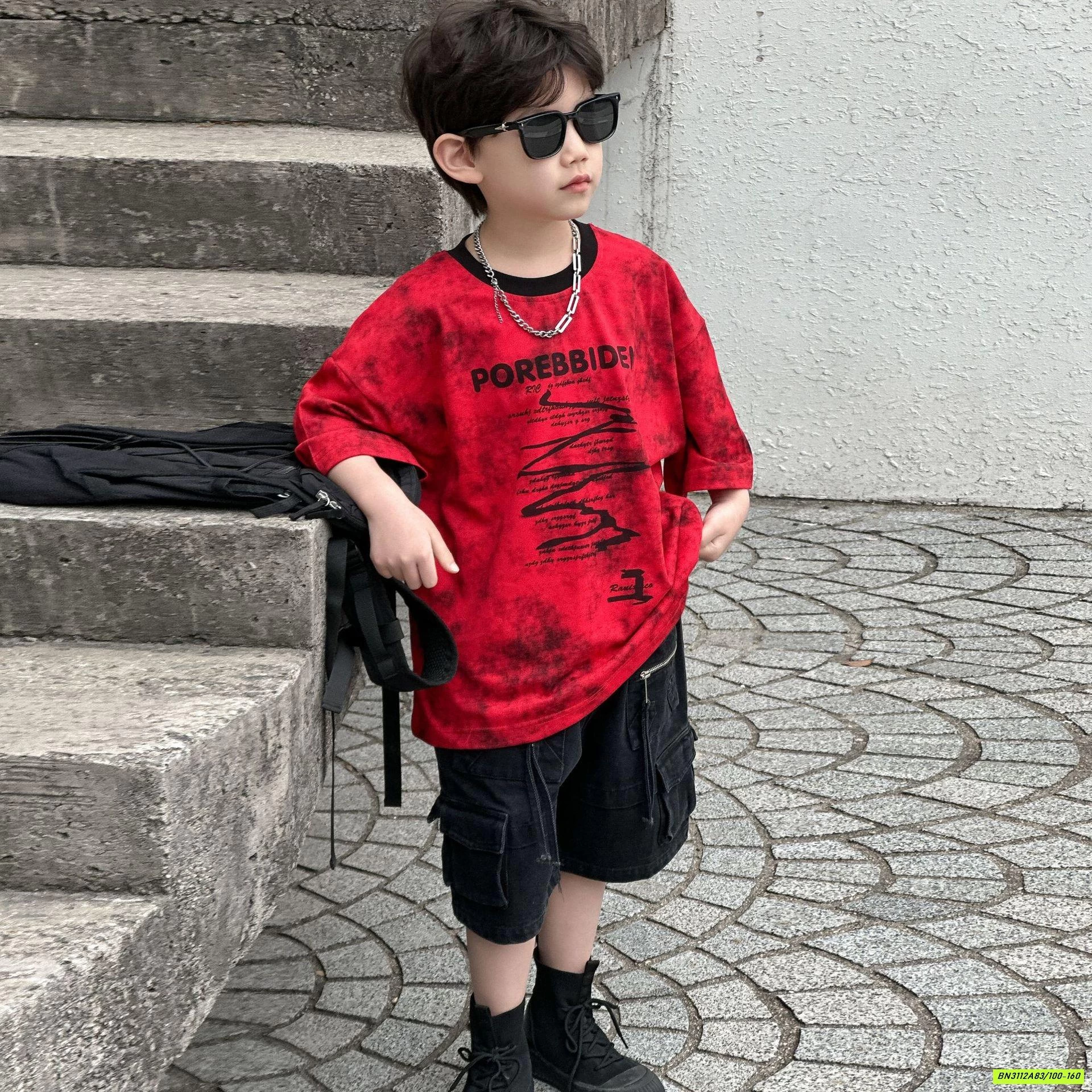 ÁO THUN ĐỎ LOANG HY25111