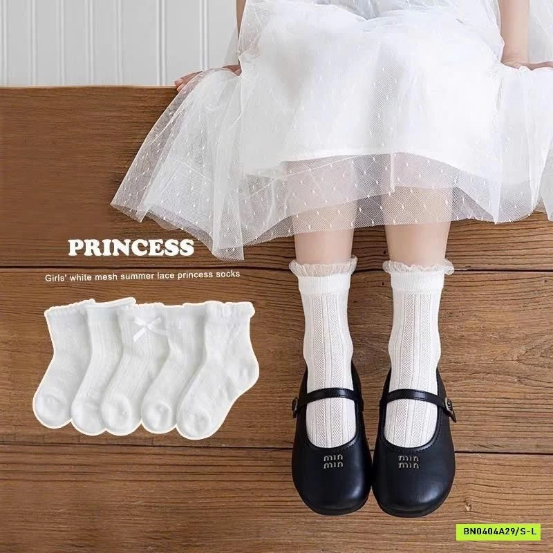 SET 5 ĐÔI TẤT REN BÈO TIỂU THƯ