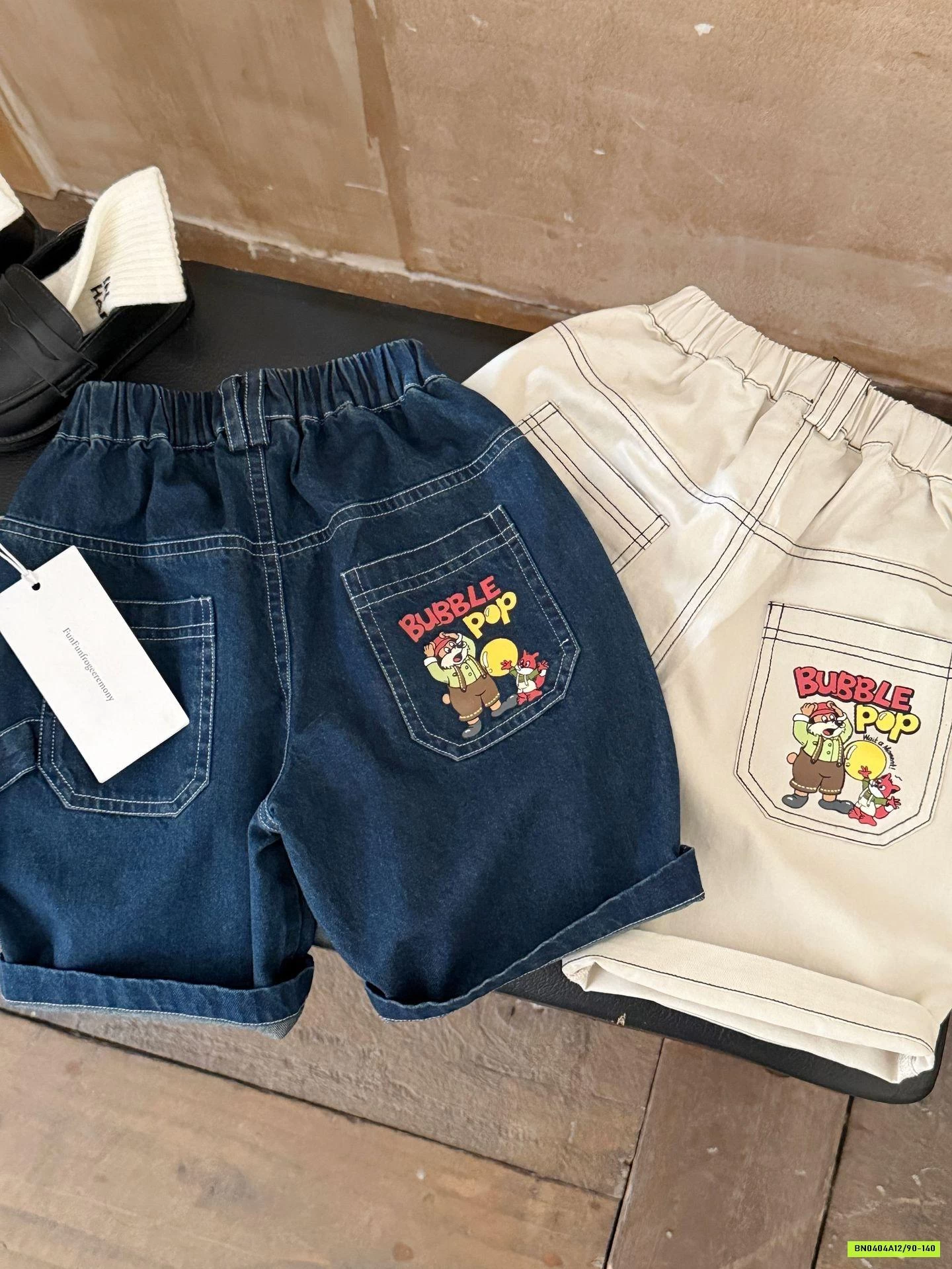 SHORT JEANS CHỈ NỔI MMGGBABY