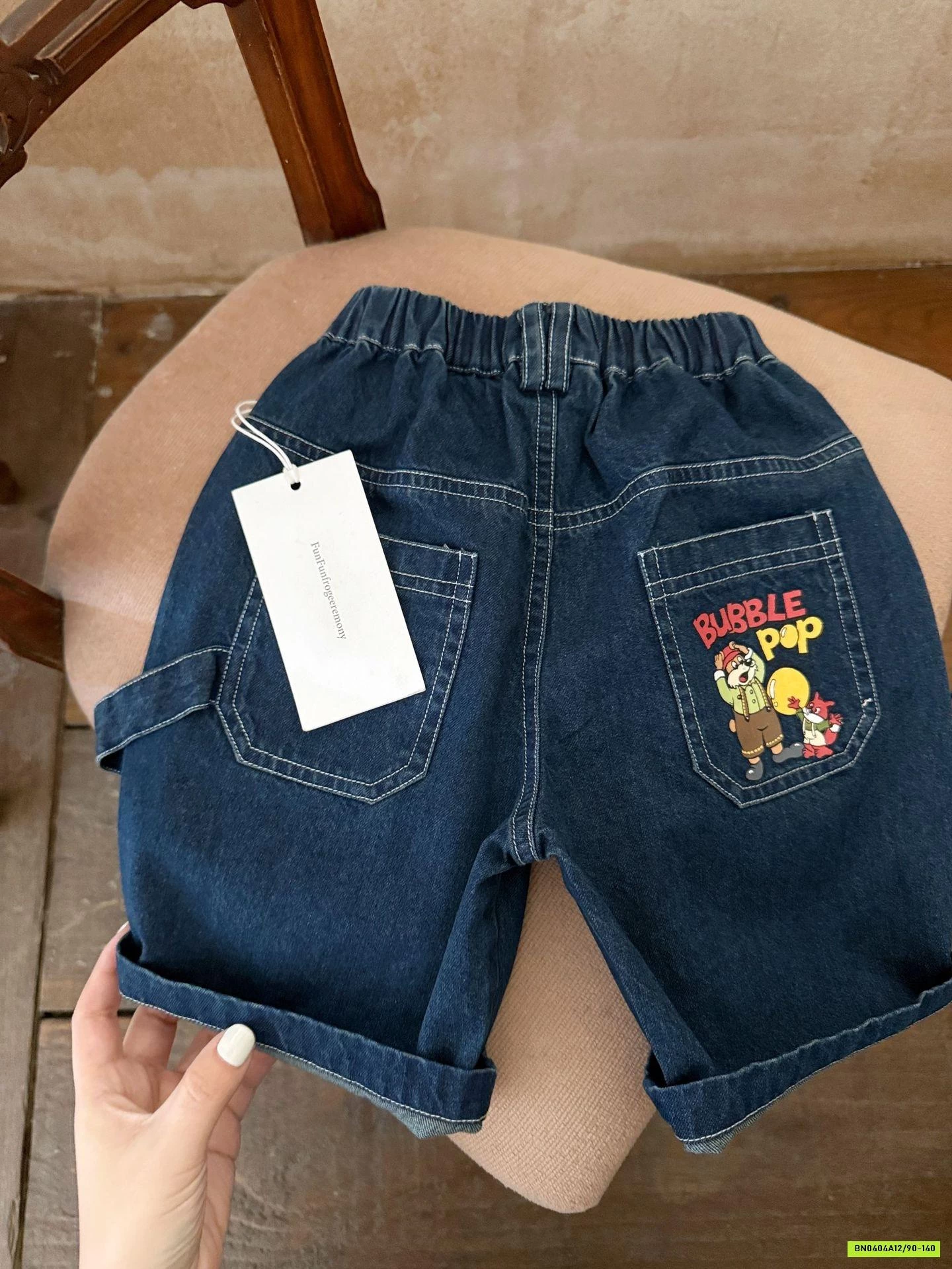 SHORT JEANS CHỈ NỔI MMGGBABY