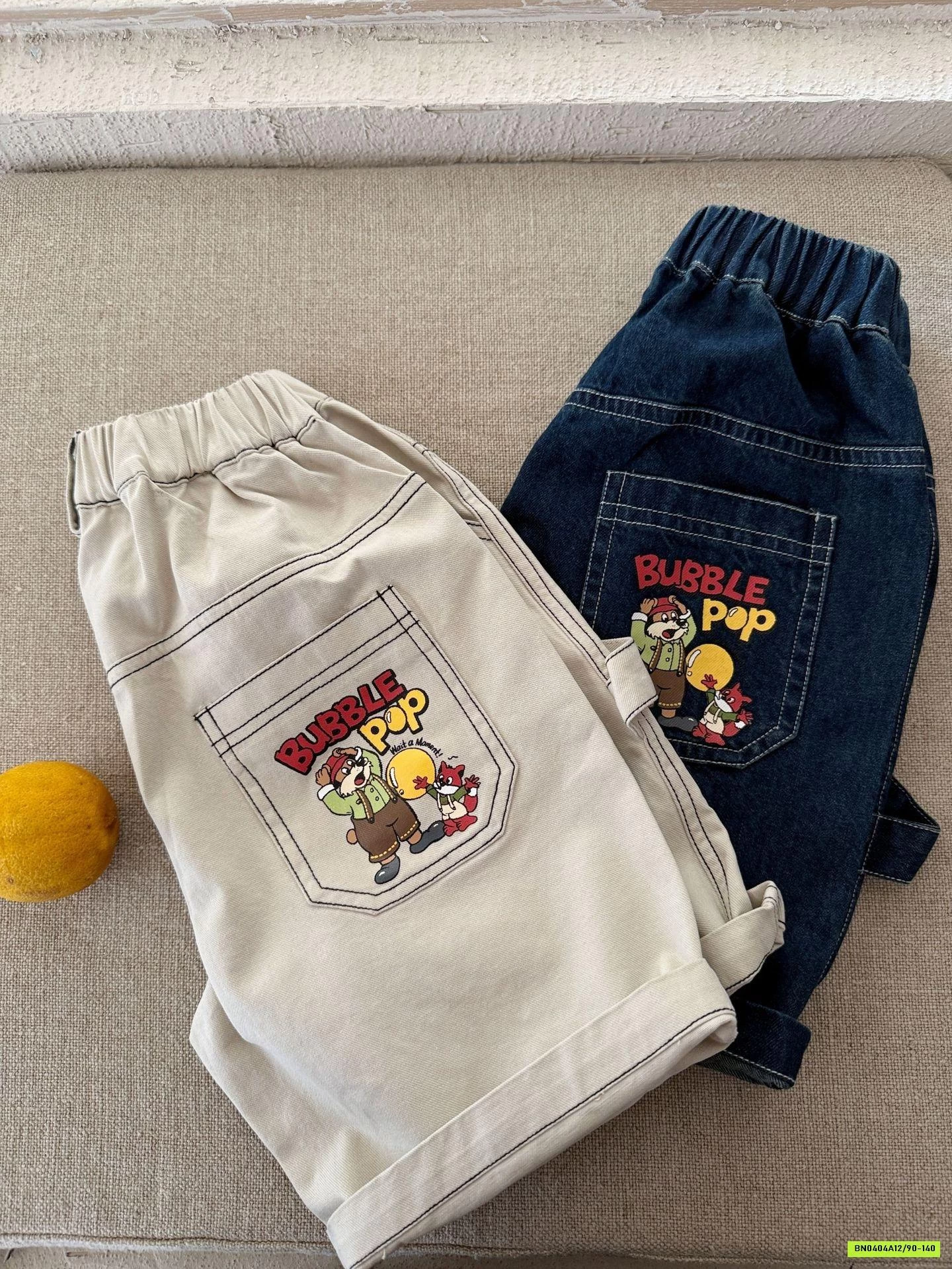 SHORT JEANS CHỈ NỔI MMGGBABY