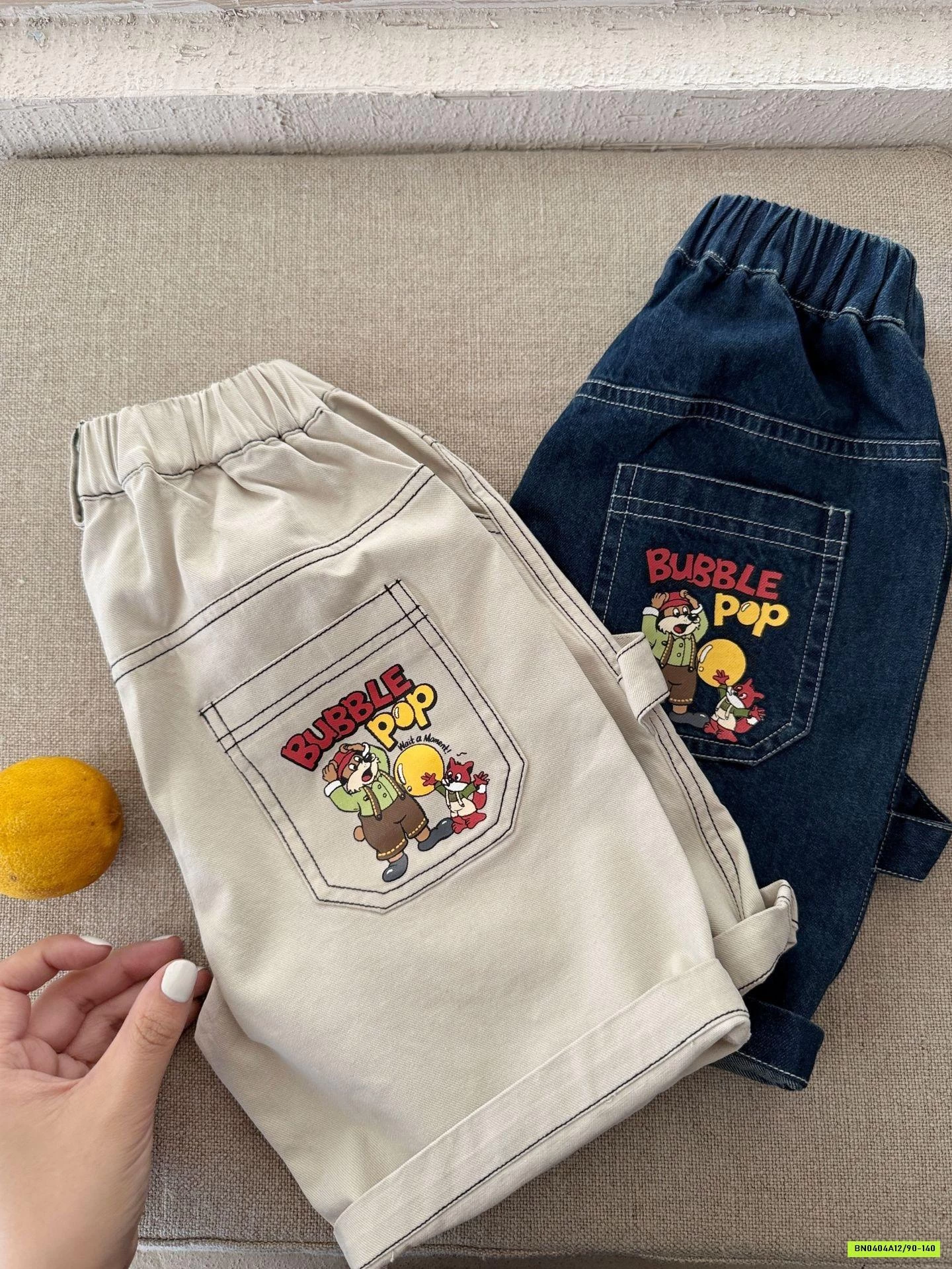 SHORT JEANS CHỈ NỔI MMGGBABY