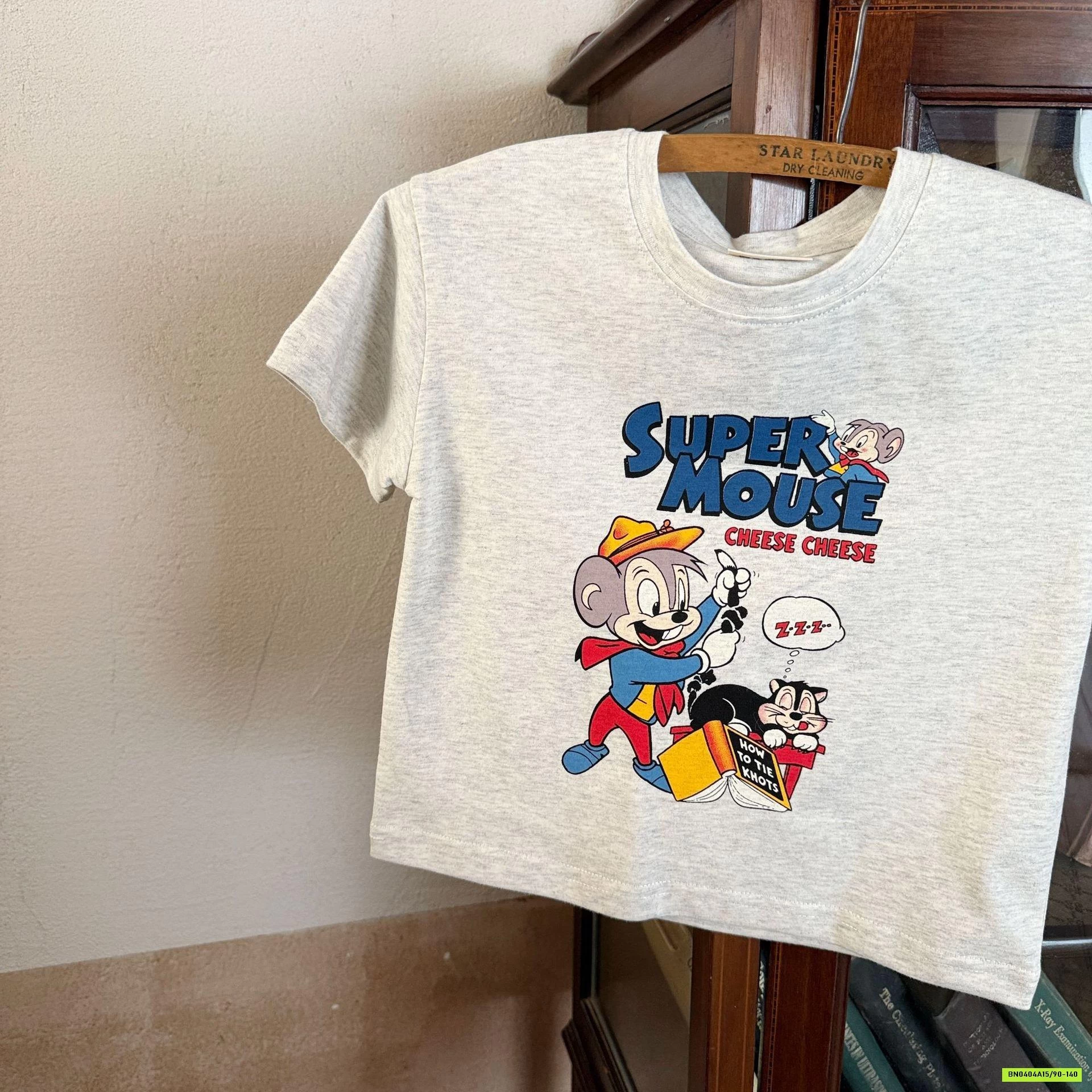 ÁO THUN SUPPER MOUSE XÁM MMGGBABY