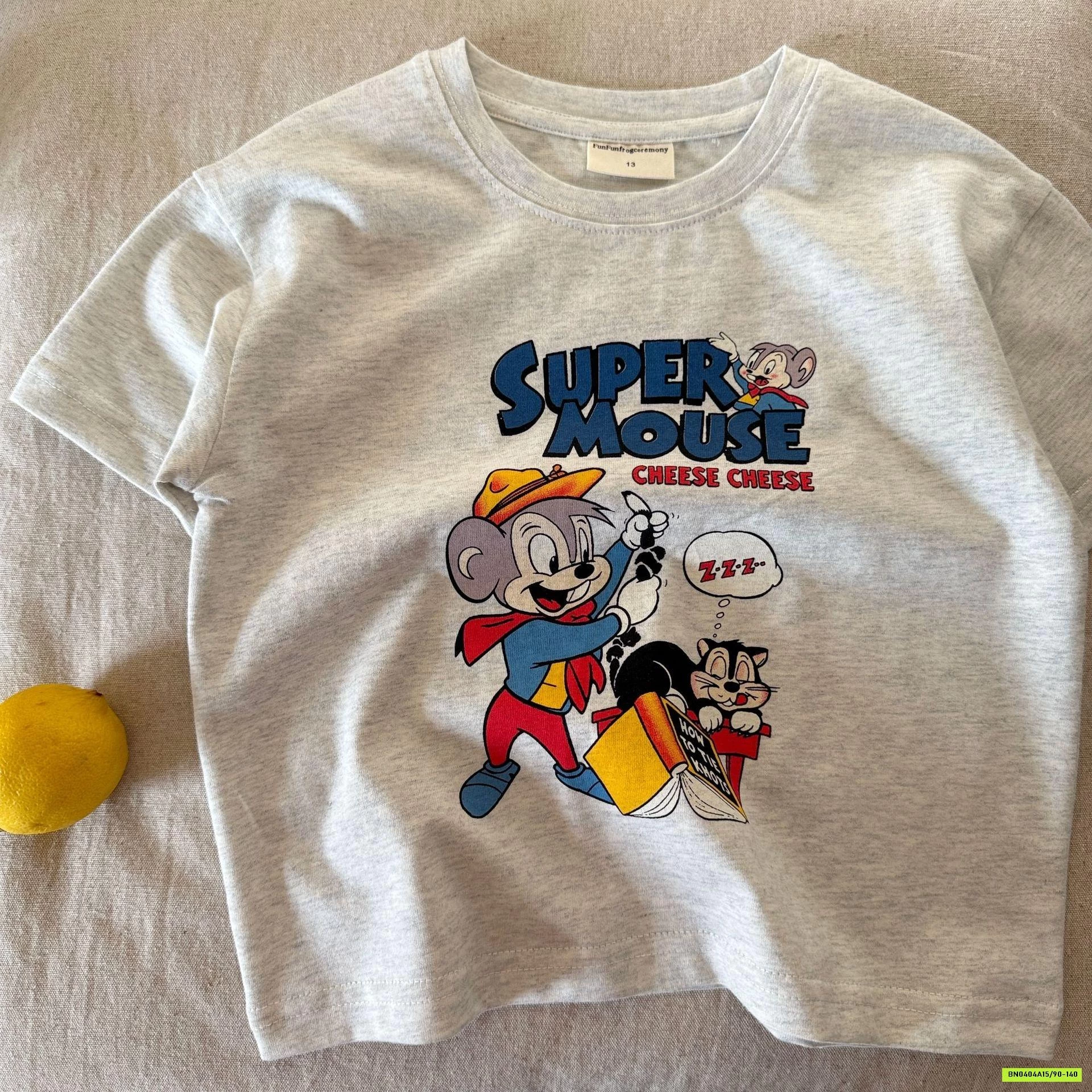 ÁO THUN SUPPER MOUSE XÁM MMGGBABY