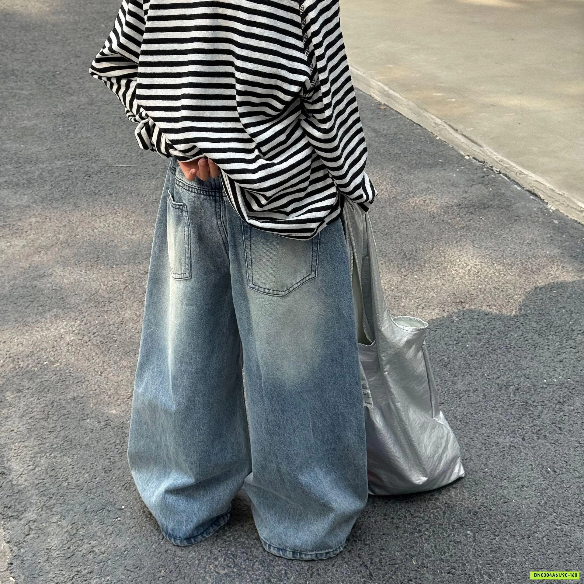 JEANS SUÔNG RÁCH GỐI FANSHU