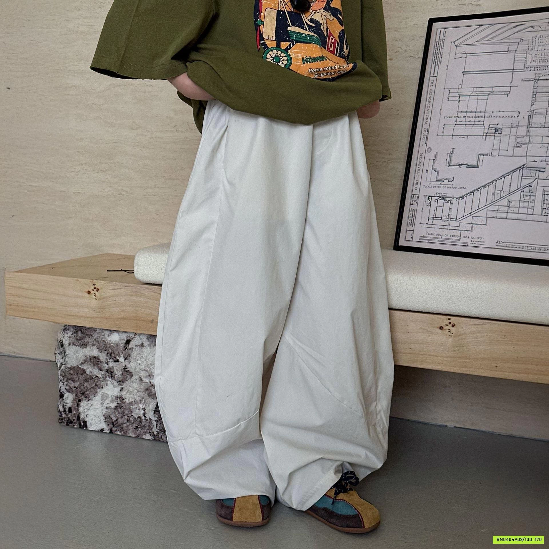 QUẦN THÔ MỀM ỐNG RỘNG HANYA