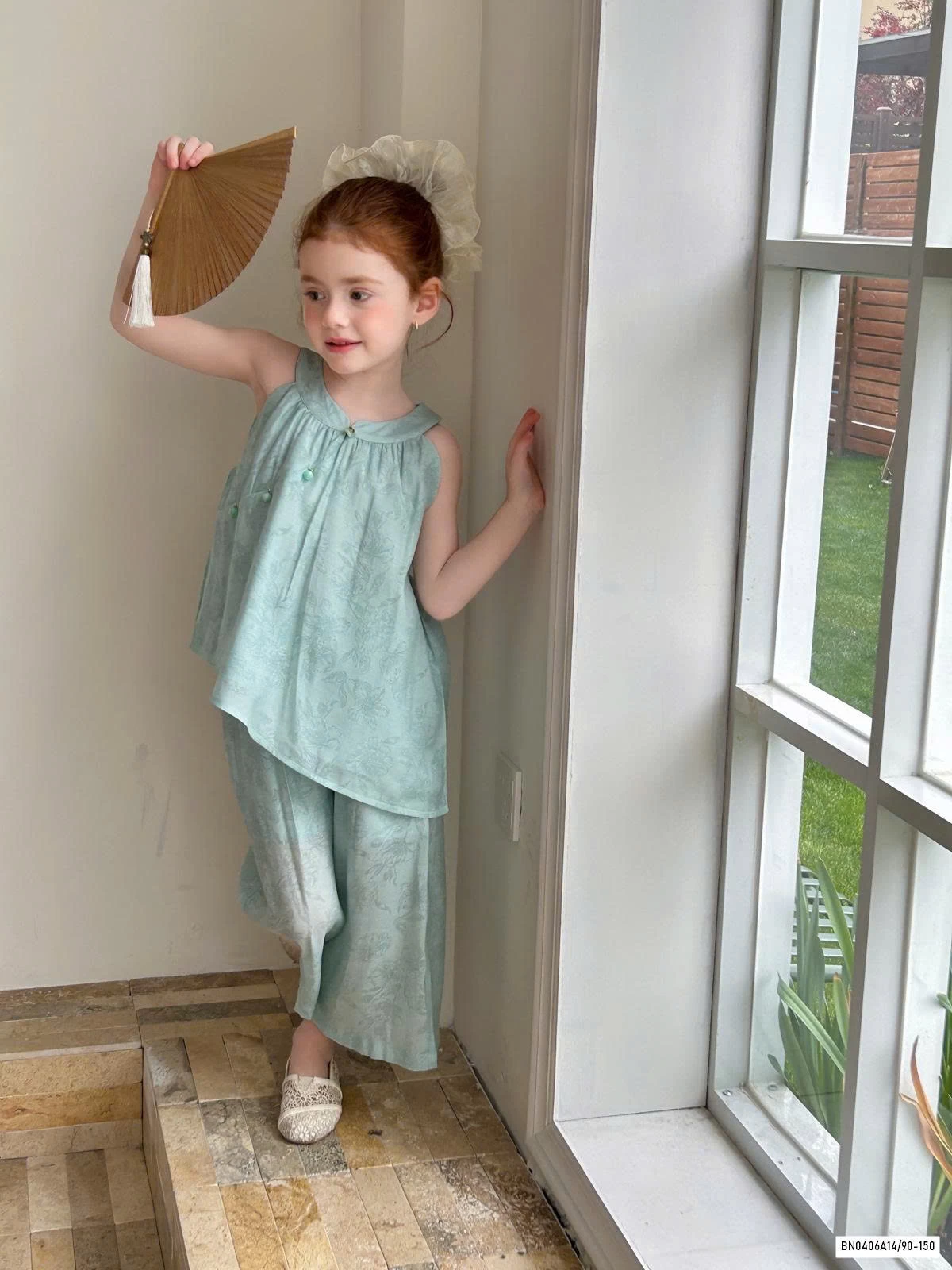 SÉT BỘ TRUNG HOA XANH VẠT LỆCH