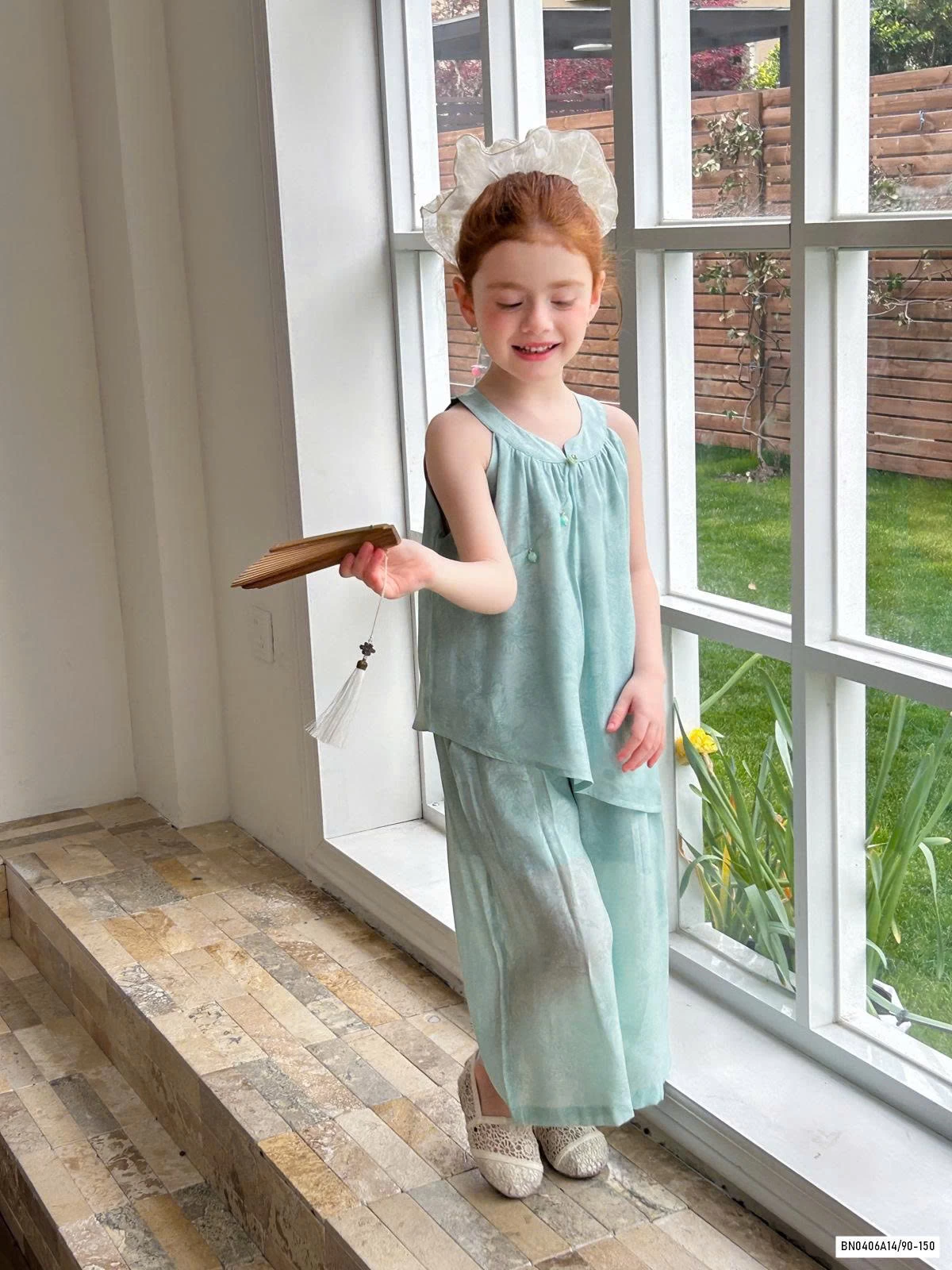 SÉT BỘ TRUNG HOA XANH VẠT LỆCH