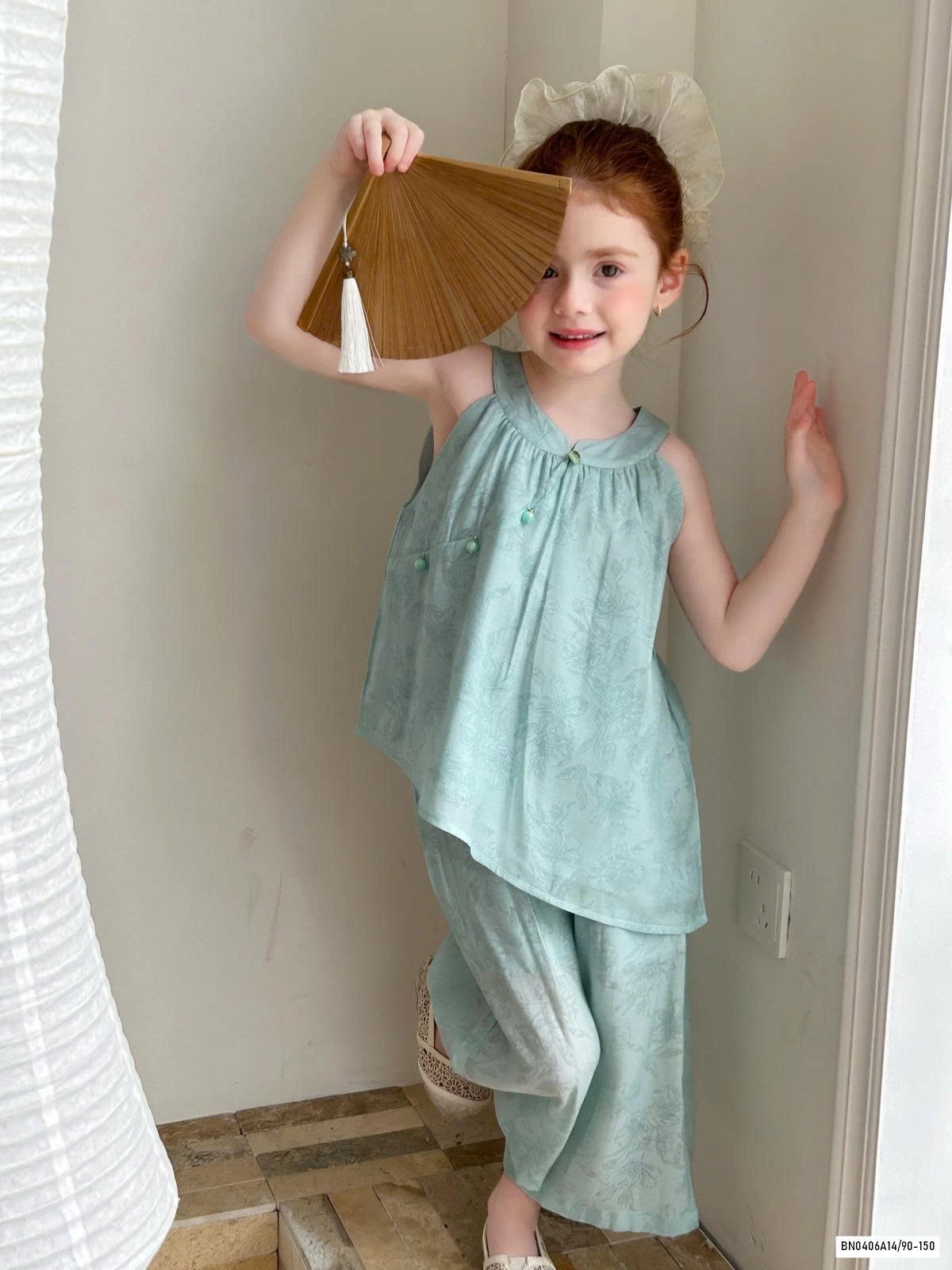 SÉT BỘ TRUNG HOA XANH VẠT LỆCH