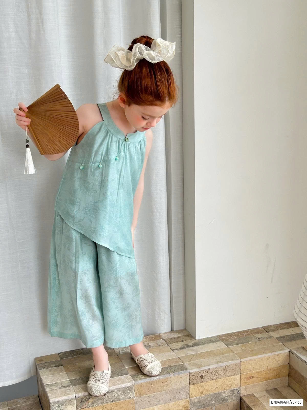 SÉT BỘ TRUNG HOA XANH VẠT LỆCH