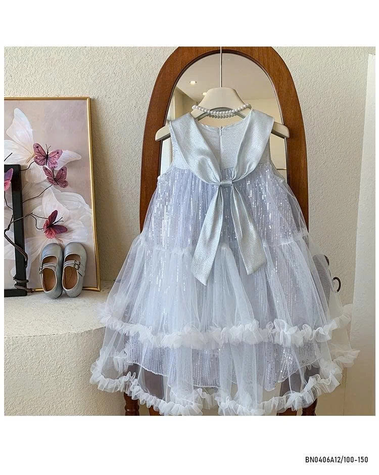 ĐẦM VOAN CÔNG CHÚA CỔ SEN