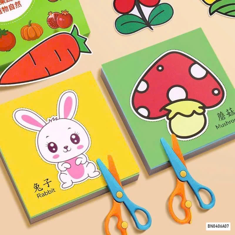 COMBO 4 CUỐN CẮT DÁN CHO BÉ