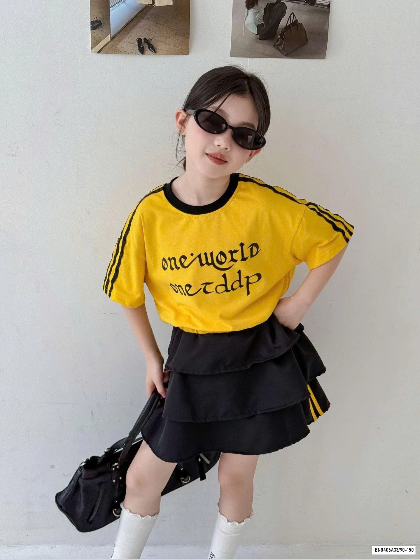 ÁO VÀNG MIX CV XẾP TẦNG