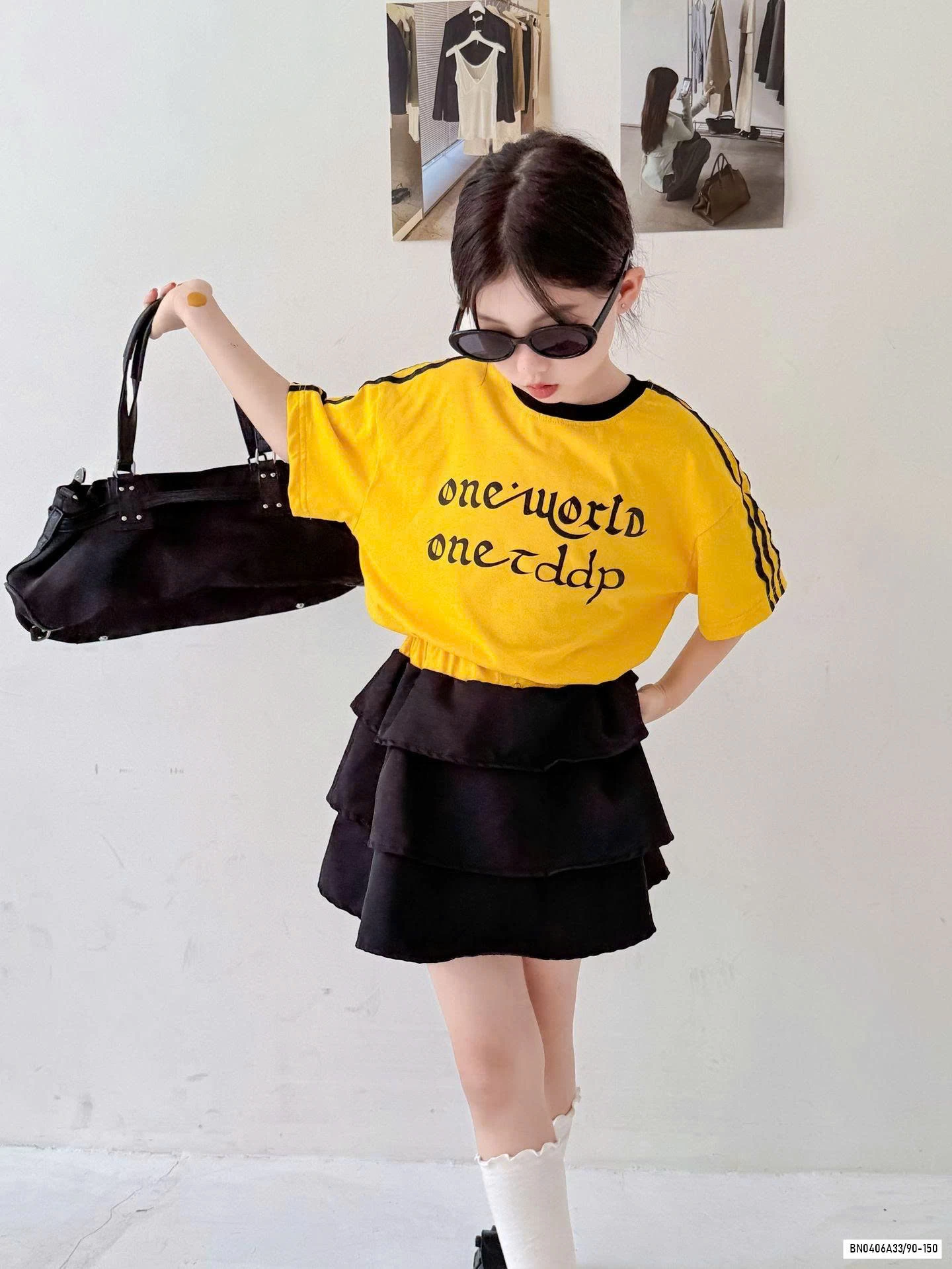 ÁO VÀNG MIX CV XẾP TẦNG