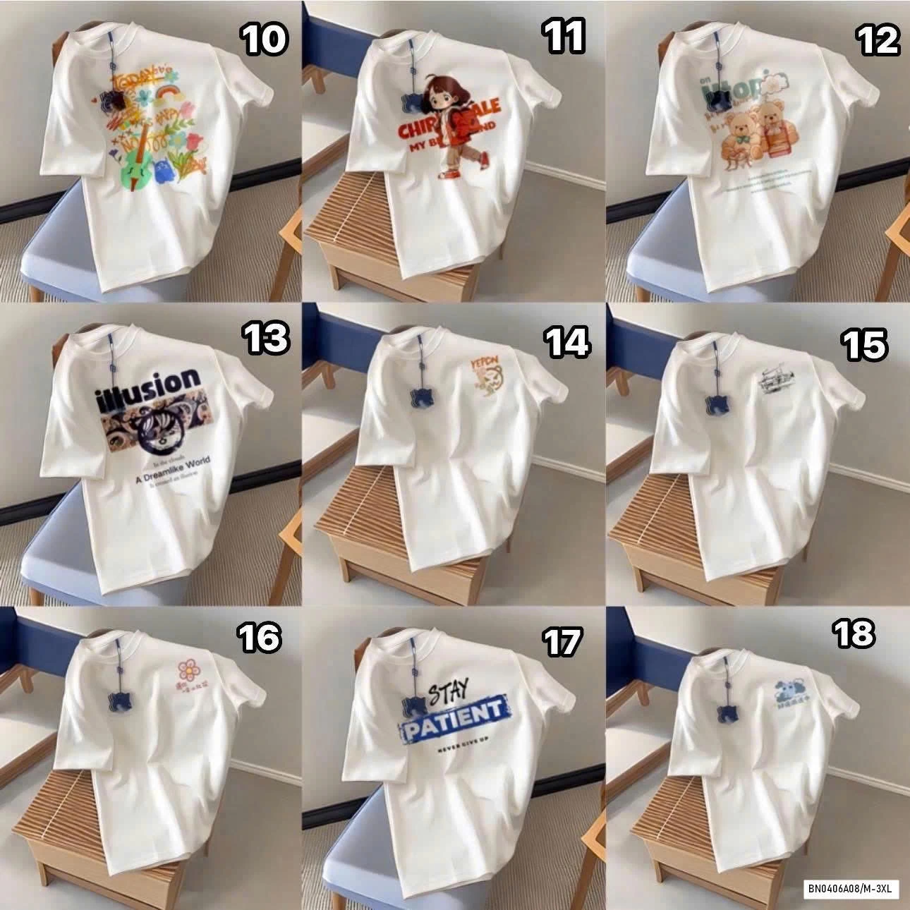 BST ÁO PHÔNG TRẮNG COTTON