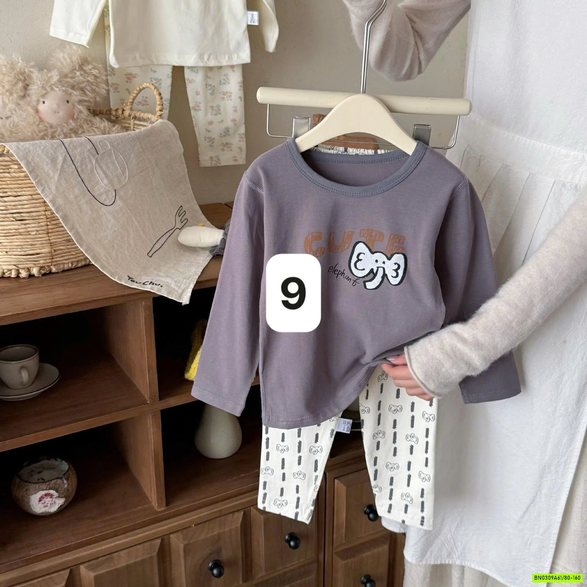 BỘ COTTON IN HÌNH CHO BÉ