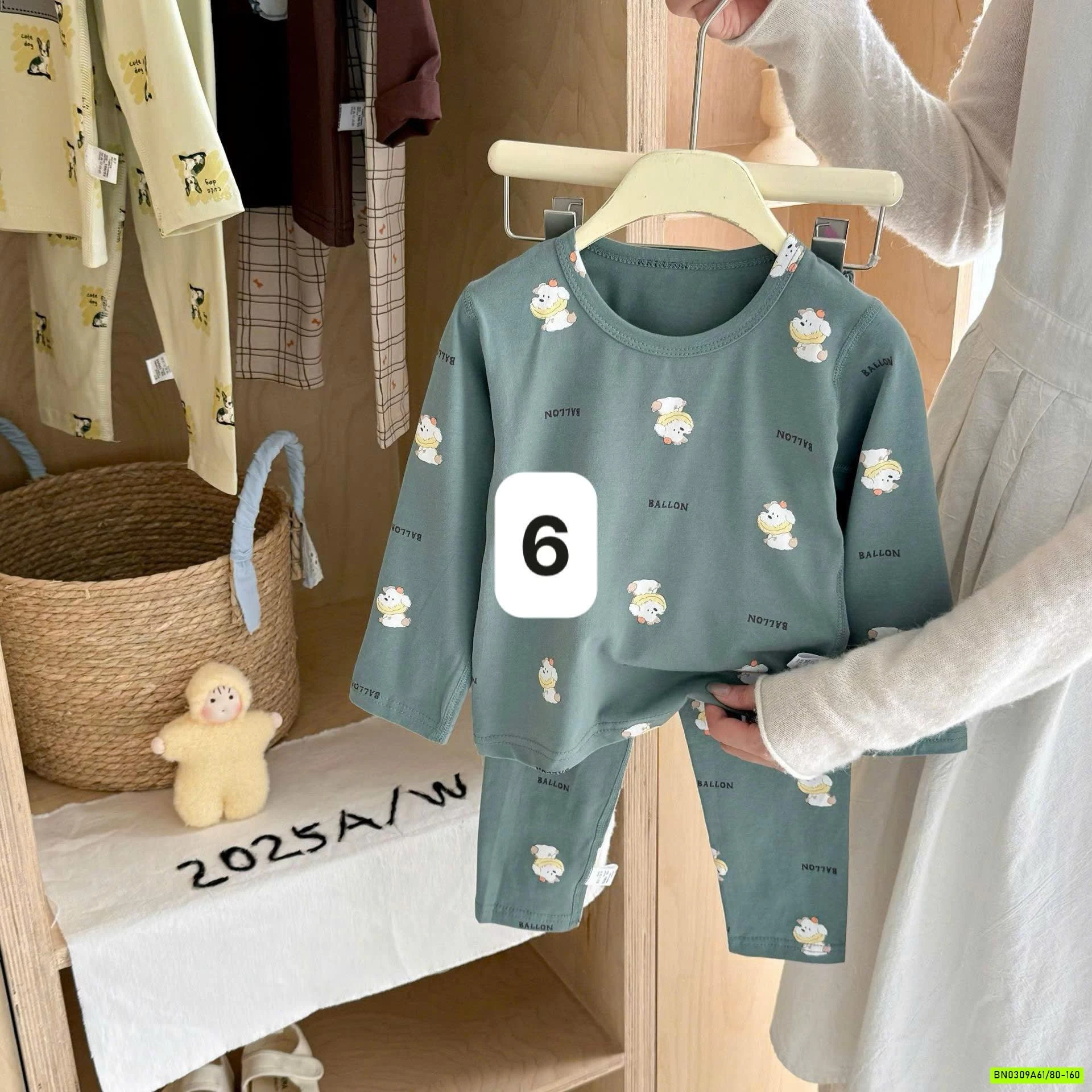 BỘ COTTON IN HÌNH CHO BÉ