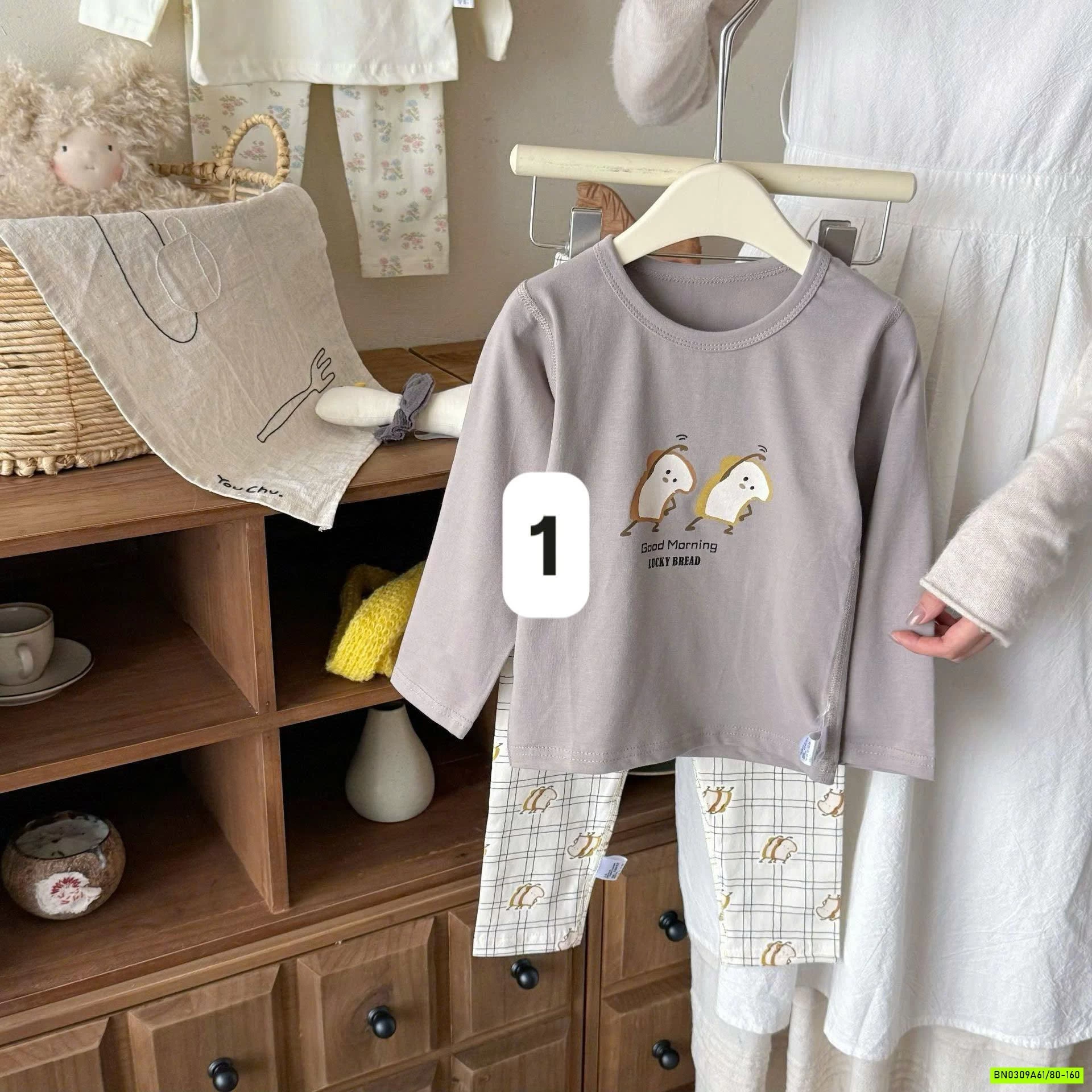 BỘ COTTON IN HÌNH CHO BÉ