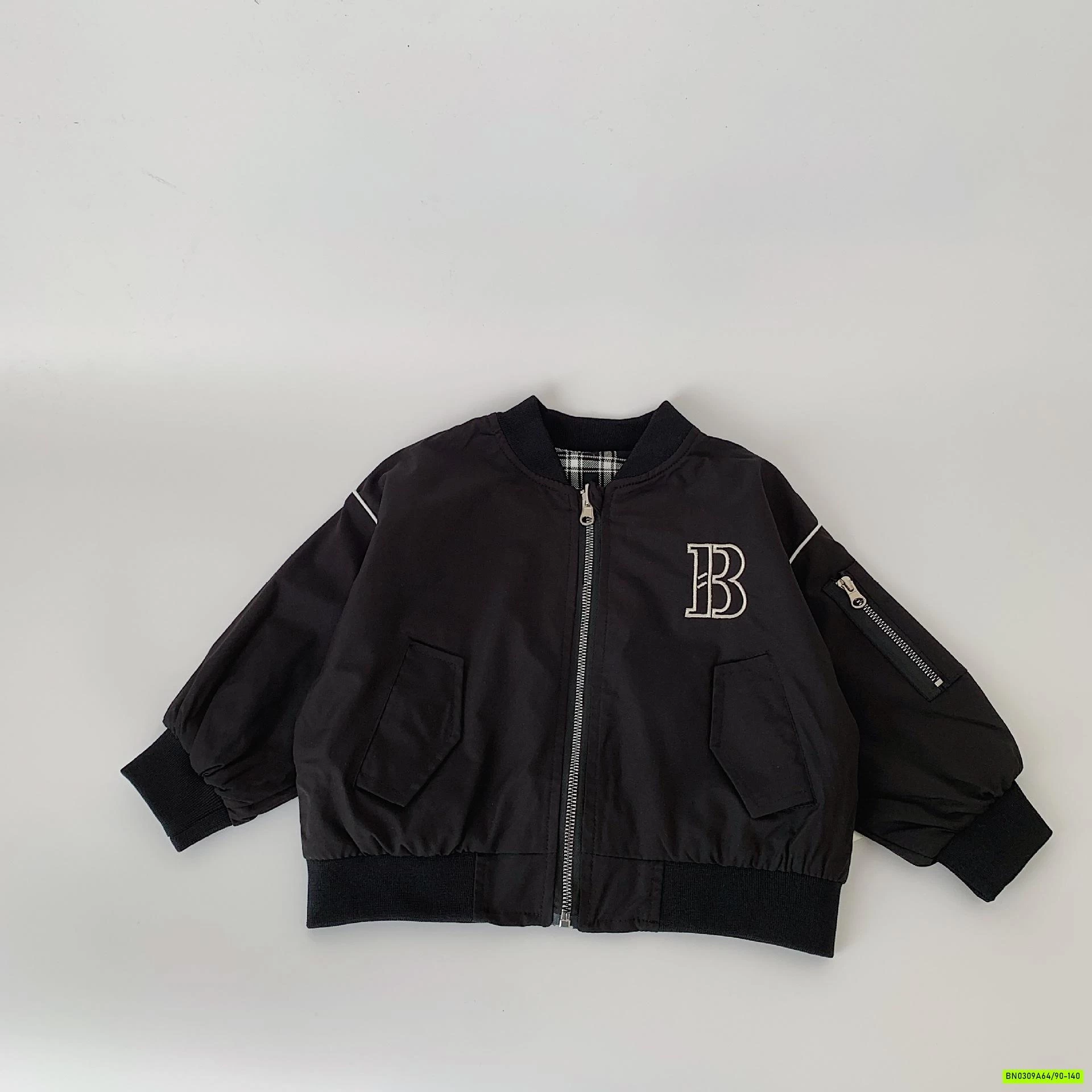 BOMBER 2 MẶT THÊU CHỮ