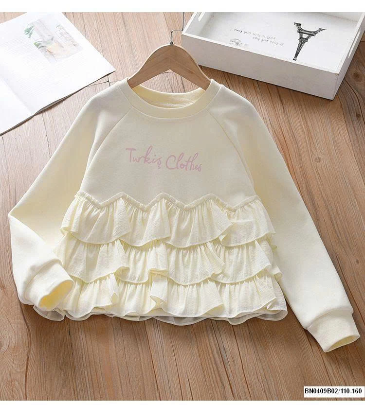 ÁO NỈ CHỮ PHỐI BÈO BG