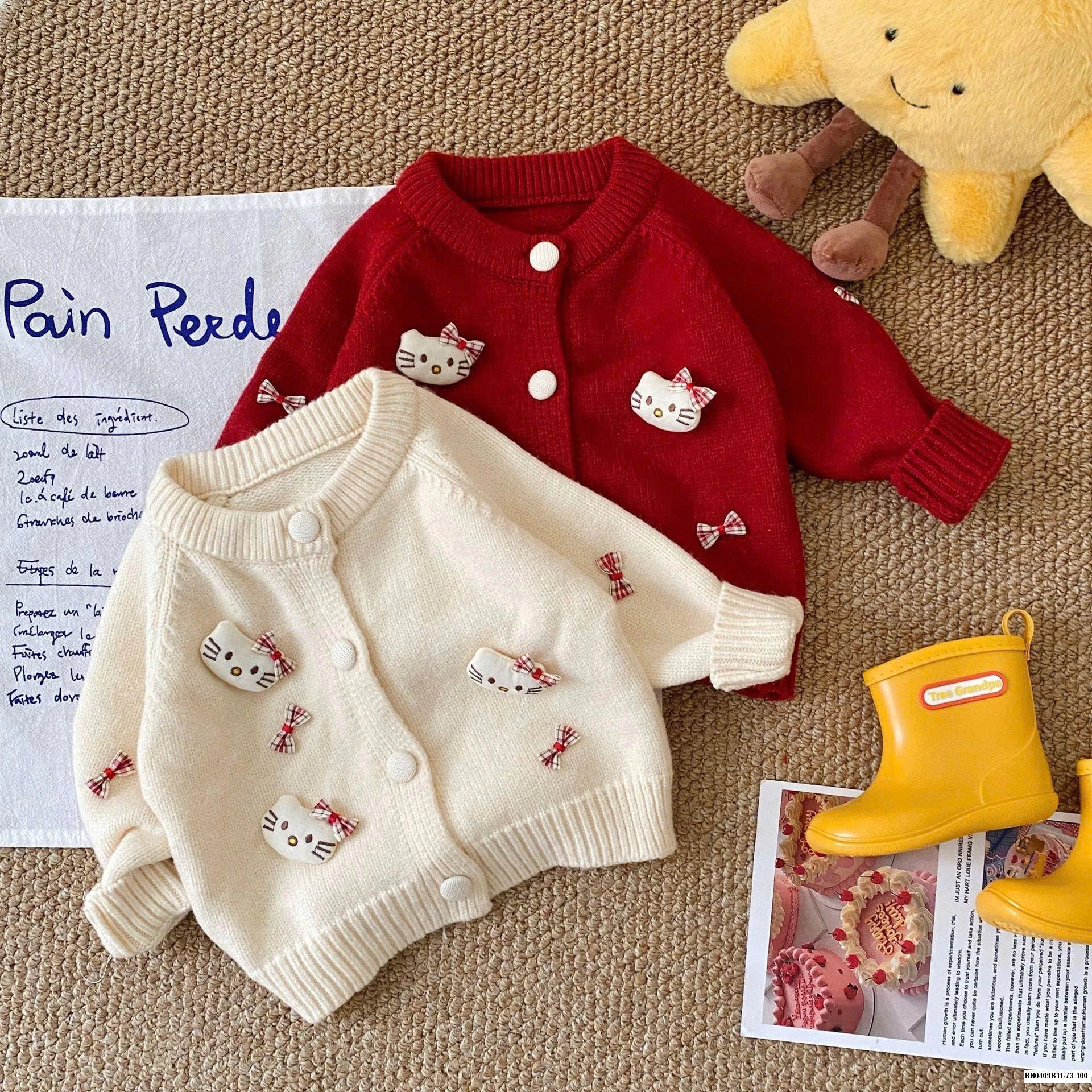 ÁO KHOÁC LEN KITY SZ NHÍ