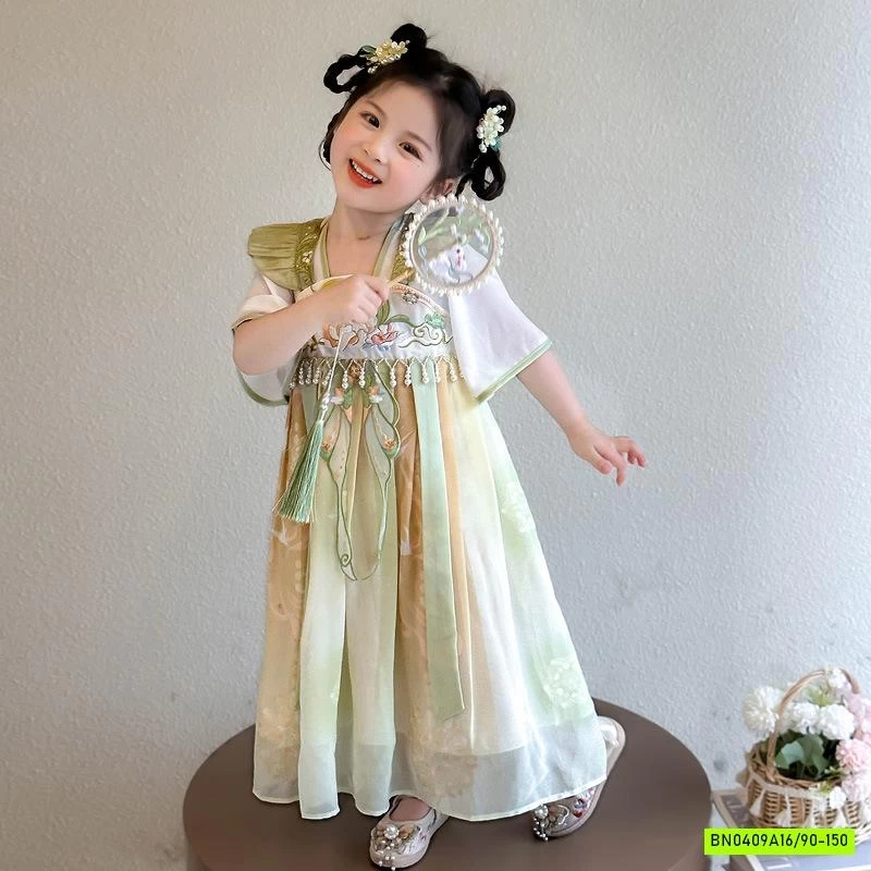 VÁY CỔ TRANG CÁNH TIÊN THÊU