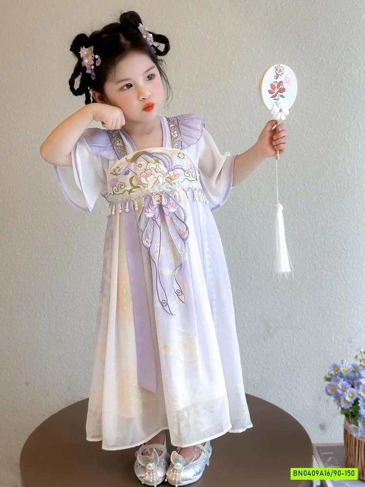 VÁY CỔ TRANG CÁNH TIÊN THÊU