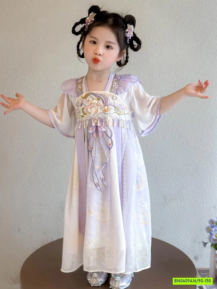 VÁY CỔ TRANG CÁNH TIÊN THÊU