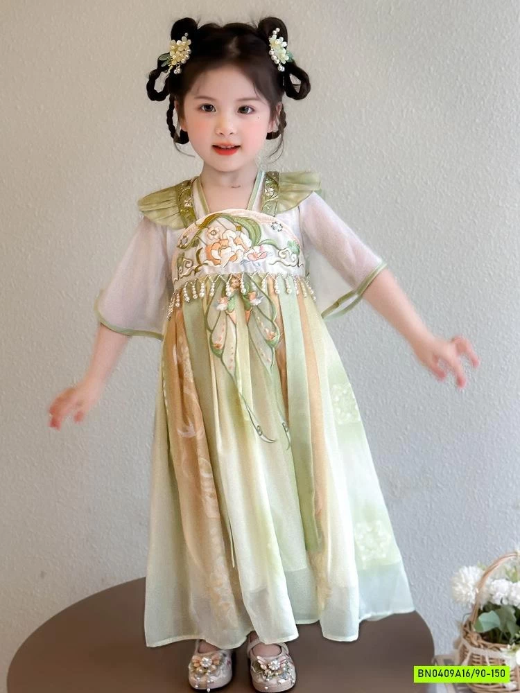 VÁY CỔ TRANG CÁNH TIÊN THÊU