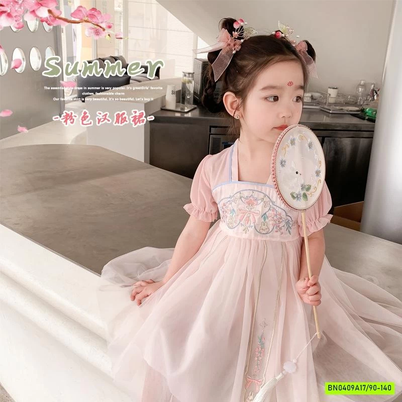 VÁY CỔ TRANG HỒNG XINH XẮN