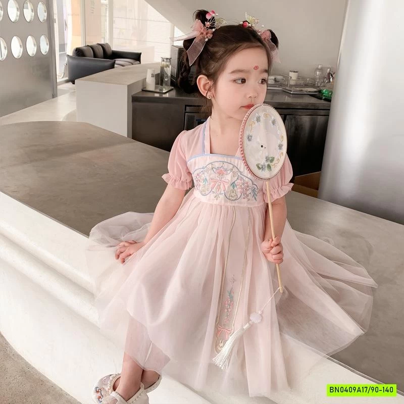 VÁY CỔ TRANG HỒNG XINH XẮN