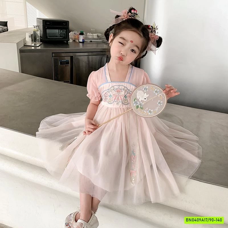 VÁY CỔ TRANG HỒNG XINH XẮN